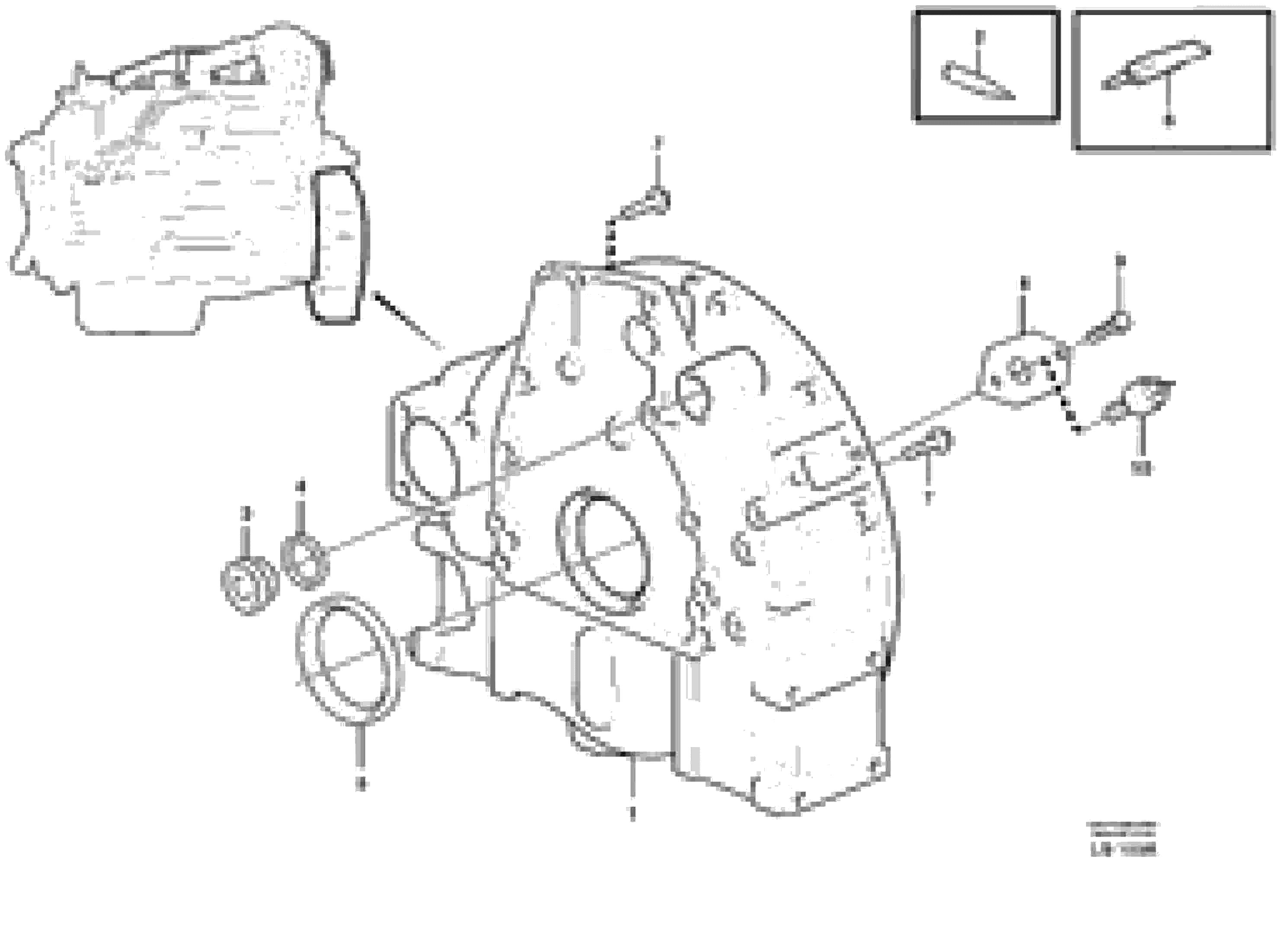 Схема запчастей Volvo EC200 - 13724 Картер маховика EC200 SER NO 2760-