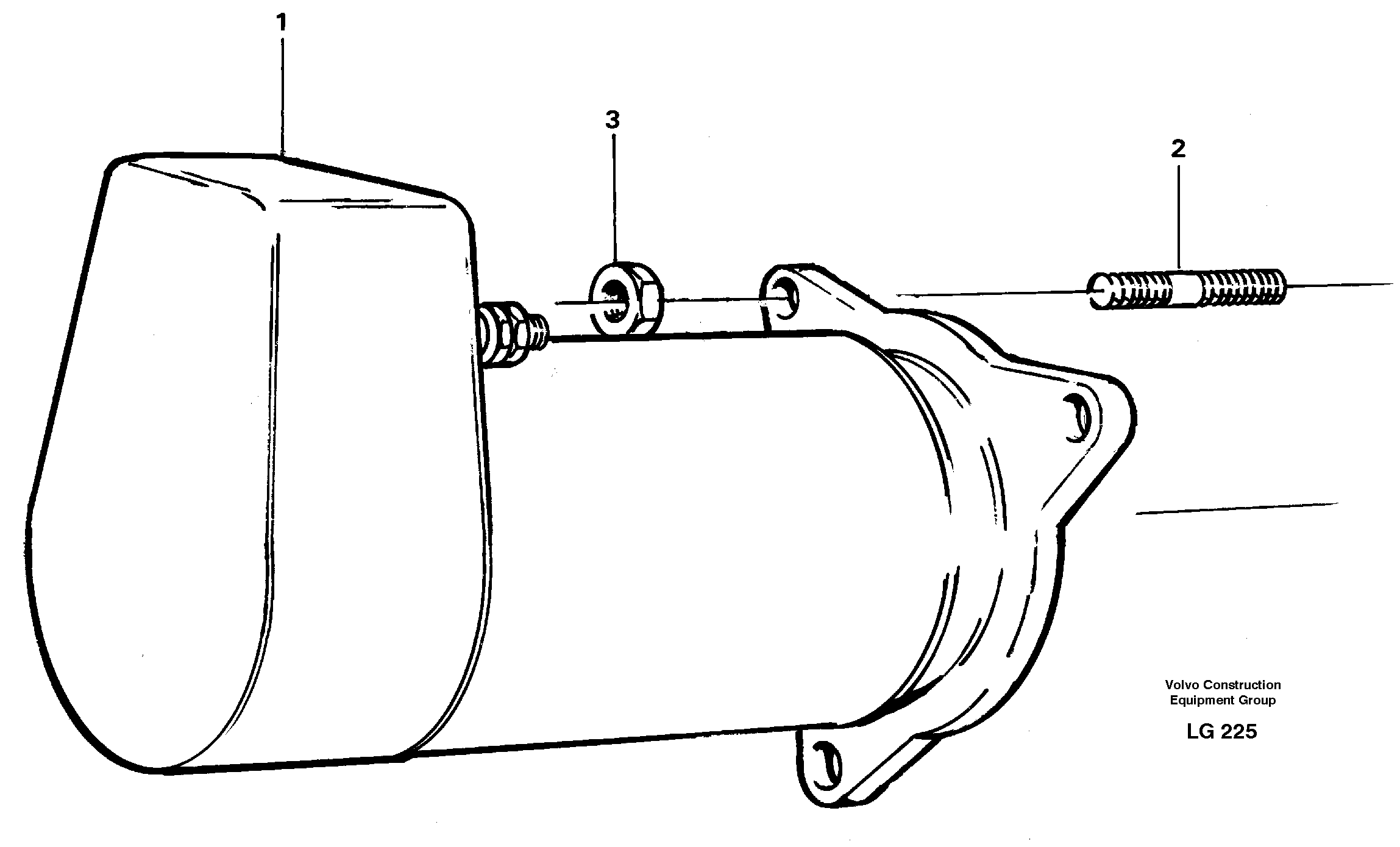 Схема запчастей Volvo EC200 - 31296 Starter motor, mounting EC200 SER NO 2760-
