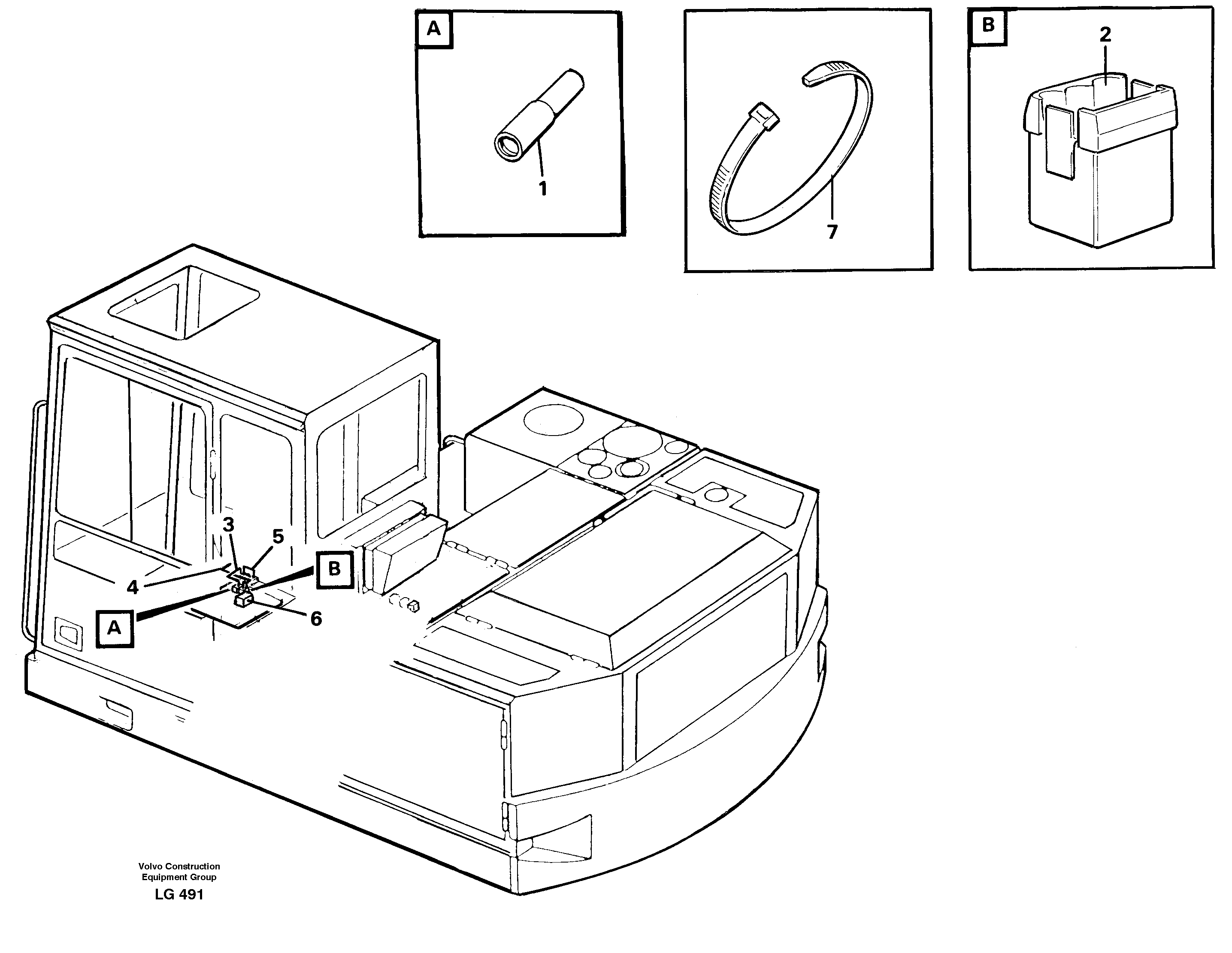Схема запчастей Volvo EC200 - 11714 Electric installation for hydraulic hammer EC200 SER NO 2760-