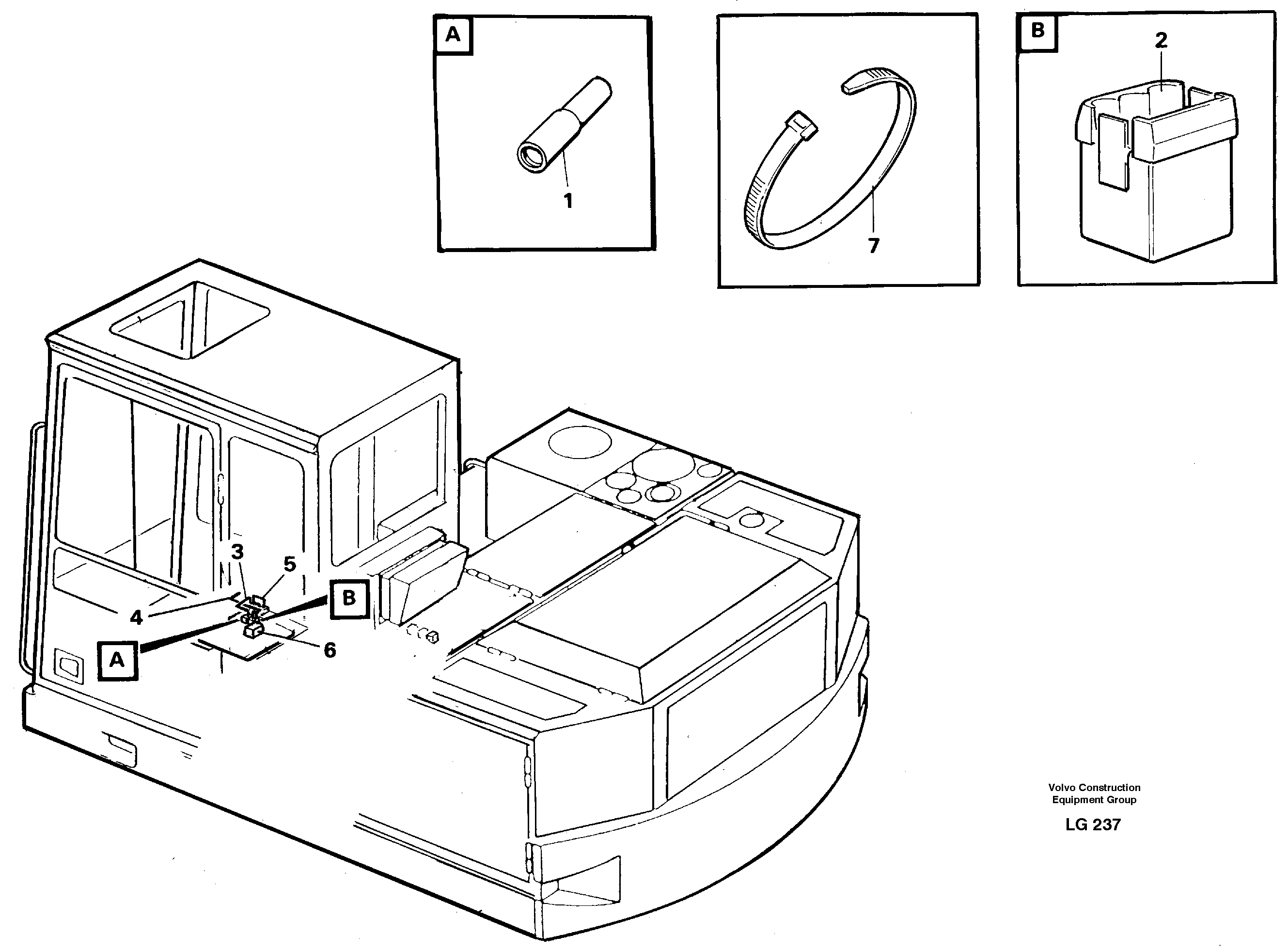 Схема запчастей Volvo EC200 - 11715 Electric installation for hydraulic hammer EC200 SER NO 2760-