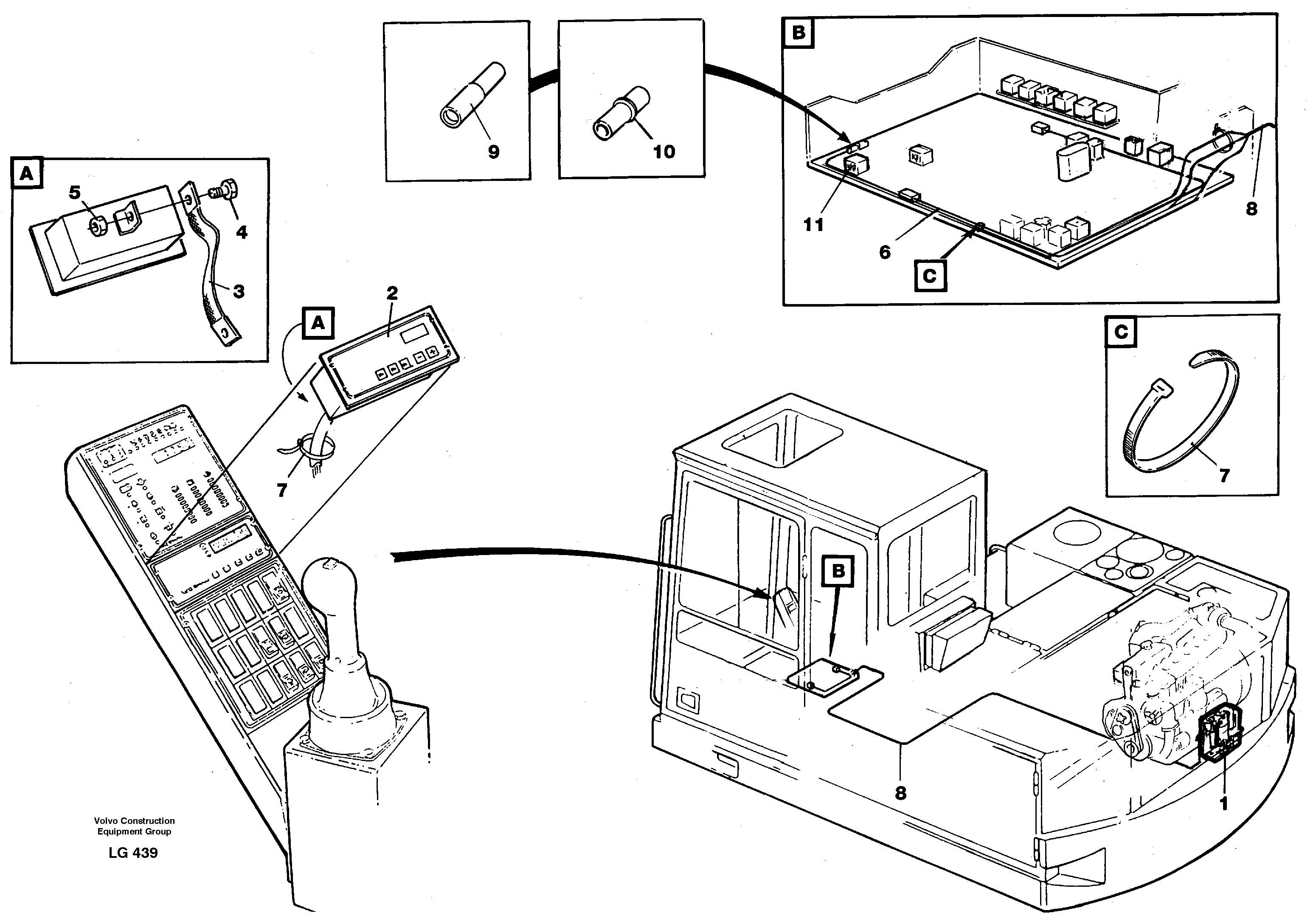 Схема запчастей Volvo EC200 - 40661 Electric installation, diesel heater EC200 SER NO 2760-