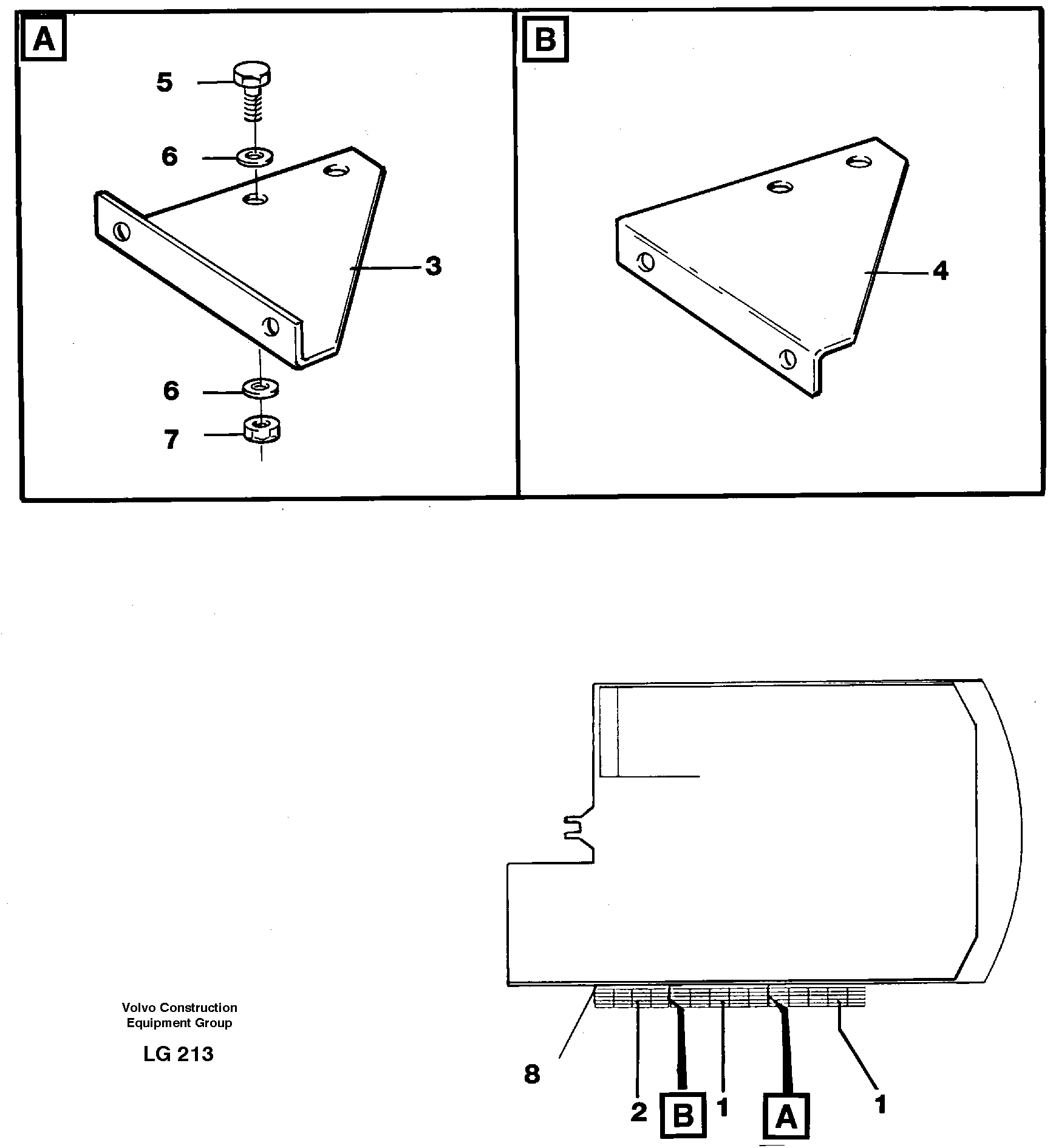 Схема запчастей Volvo EC200 - 57499 Cat-walk EC200 SER NO 2760-