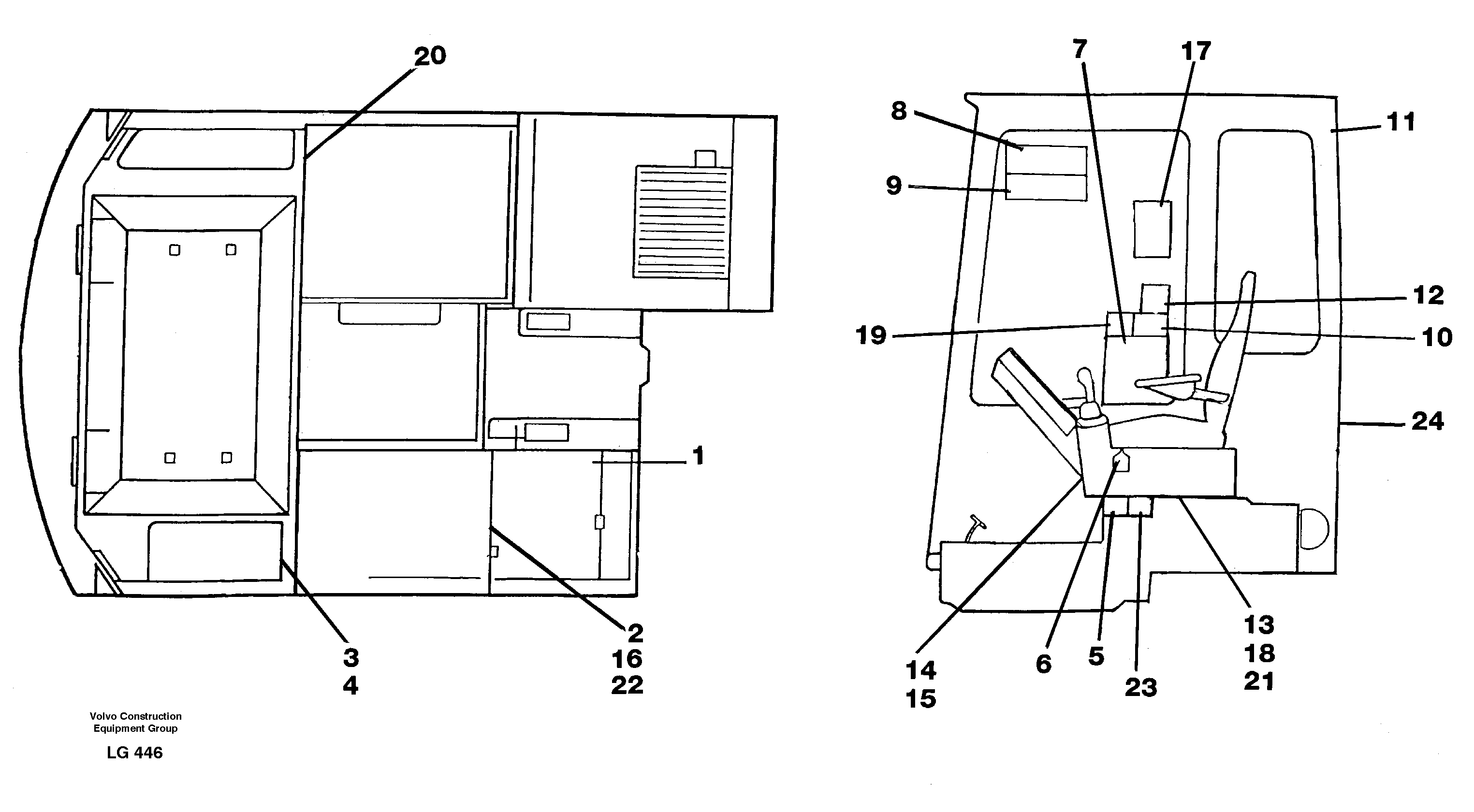 Схема запчастей Volvo EC200 - 9589 Internal sign plates and decals EC200 SER NO 2760-