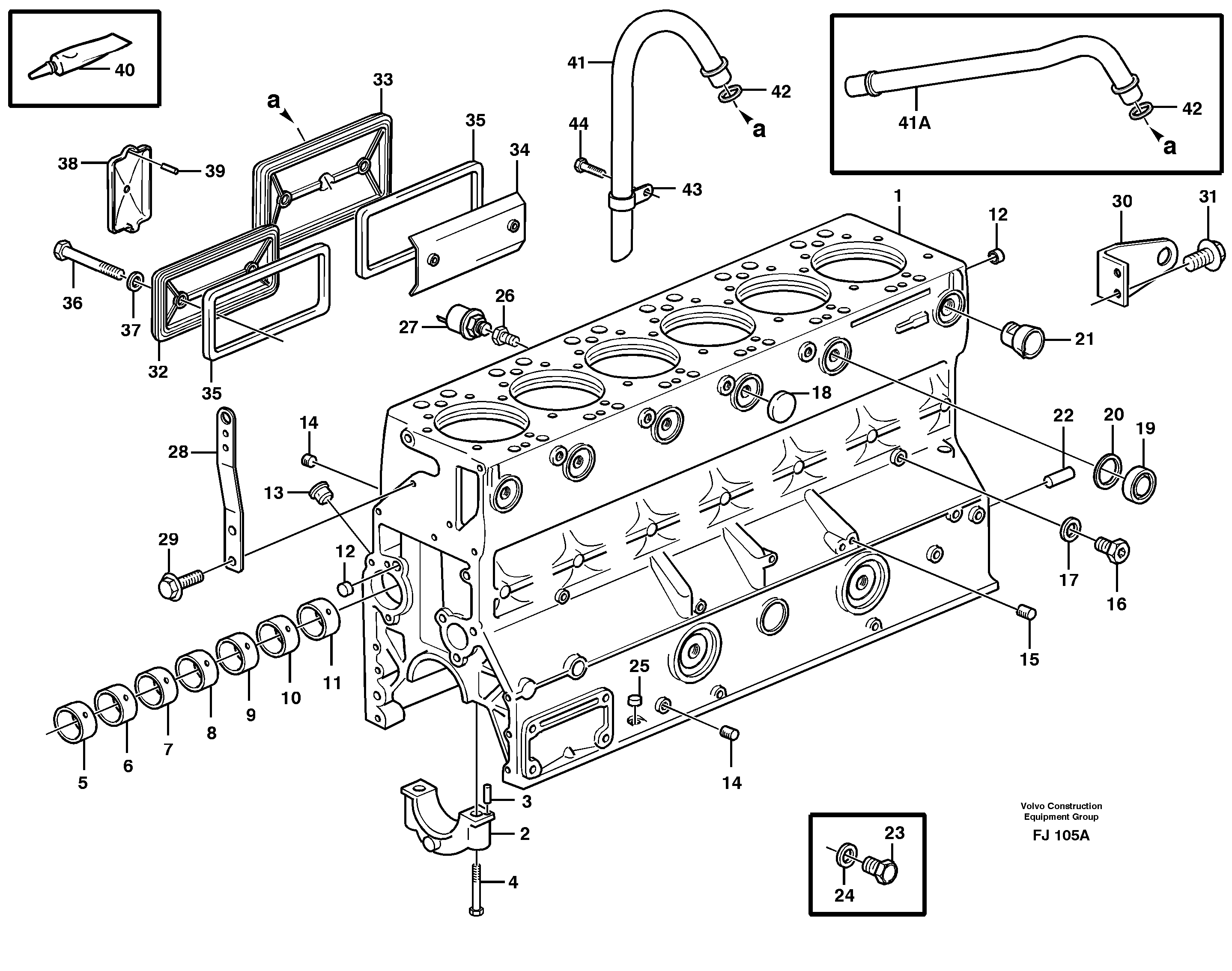 Схема запчастей Volvo EC200 - 99776 Блок цилиндров EC200 ?KERMAN ?KERMAN EC200