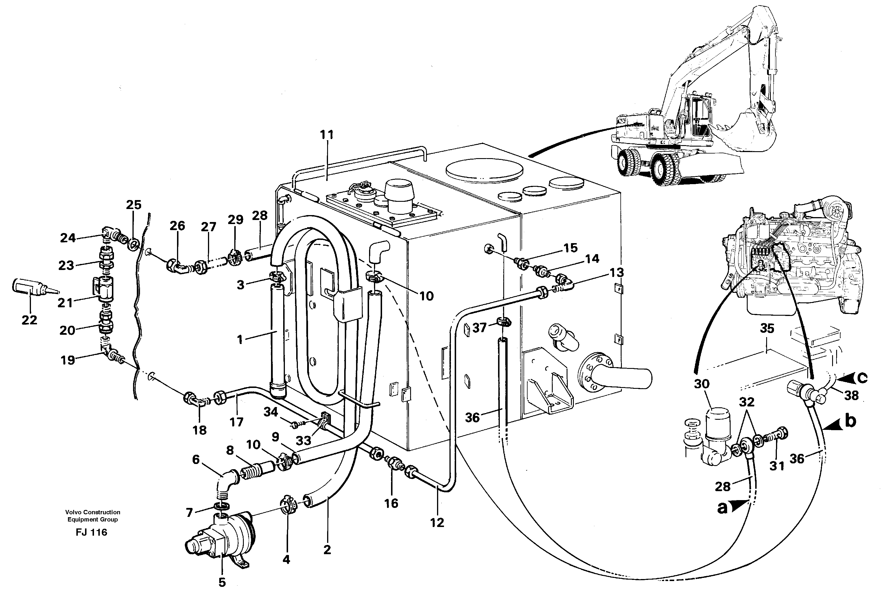 Схема запчастей Volvo EC200 - 104650 Топливная система EC200 ?KERMAN ?KERMAN EC200