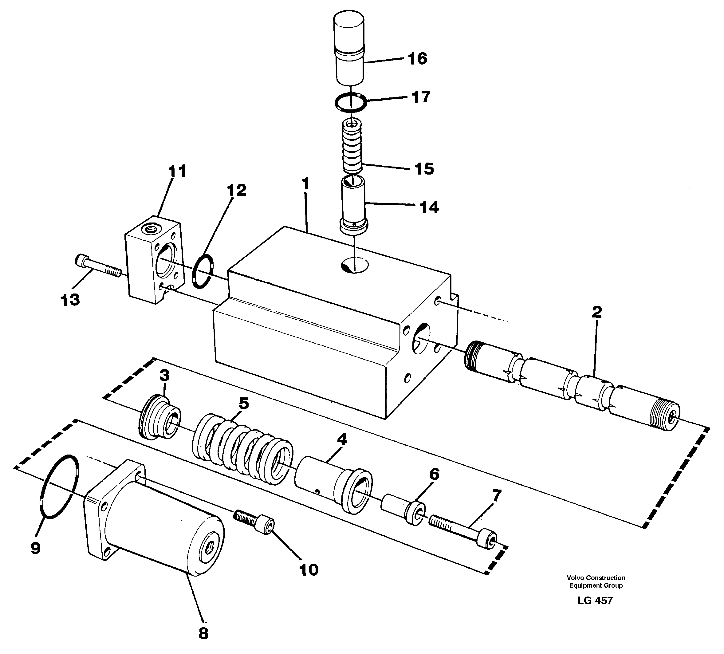 Схема запчастей Volvo EC200 - 106368 Four-way valve EC200 SER NO 2760-