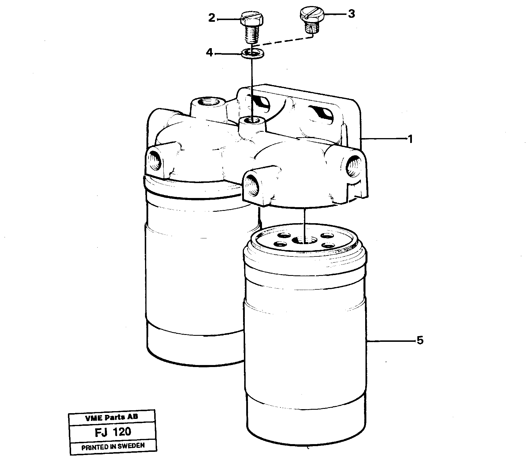 Схема запчастей Volvo EC200 - 24640 Фильтр топливный EC200 ?KERMAN ?KERMAN EC200