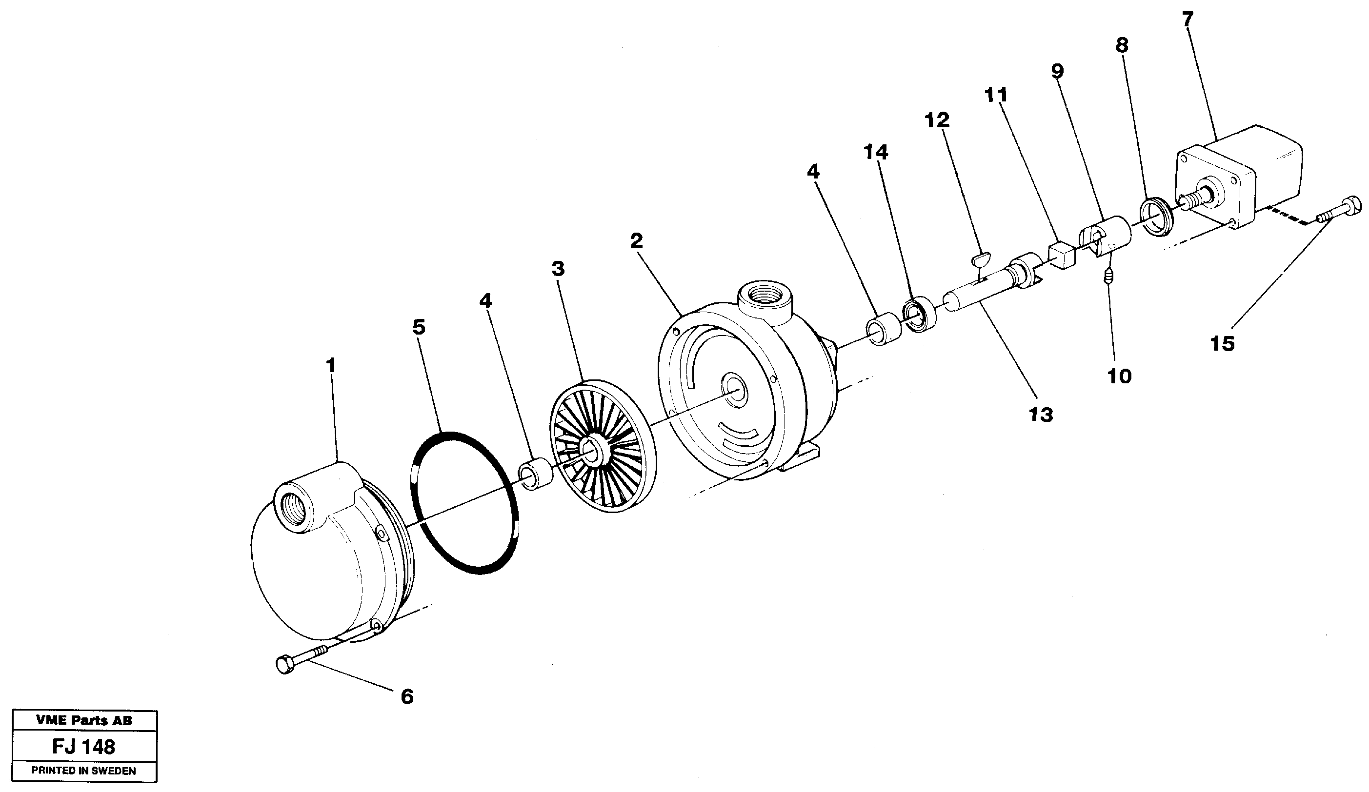 Схема запчастей Volvo EC200 - 14506 Fuel pump EC200 ?KERMAN ?KERMAN EC200