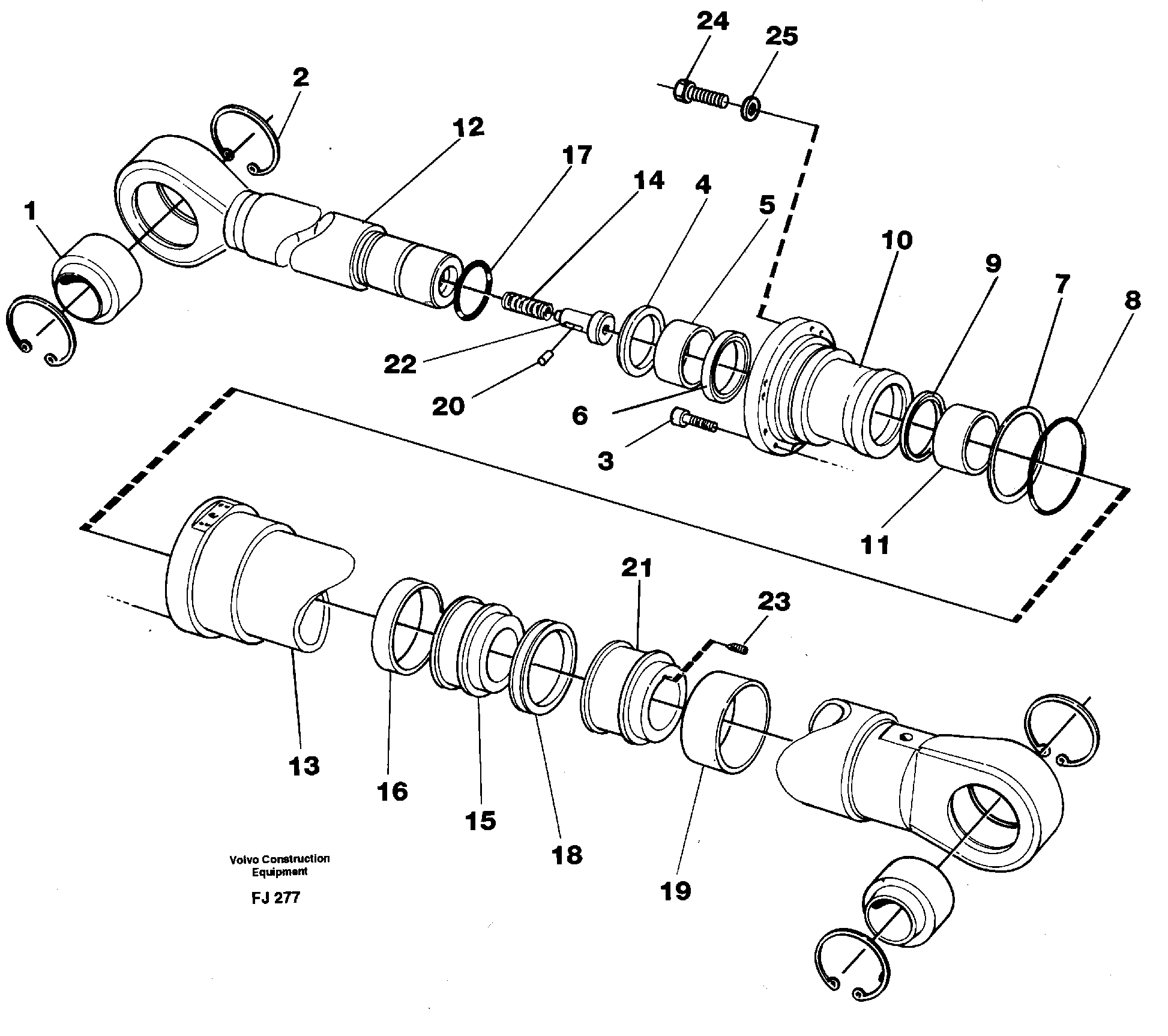Схема запчастей Volvo EC200 - 27684 Dipper arm cylinder EC200 ?KERMAN ?KERMAN EC200
