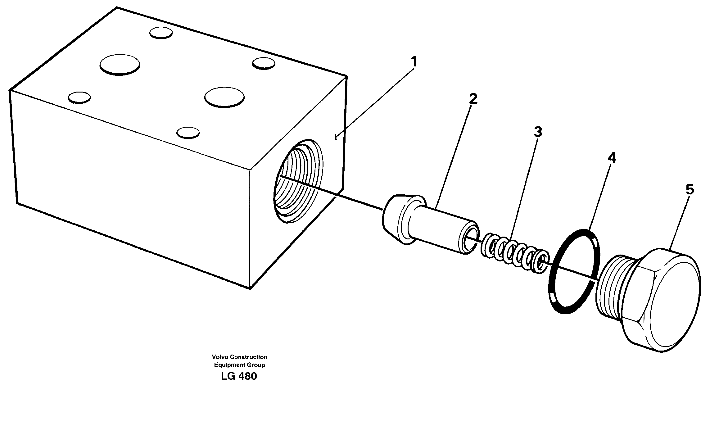 Схема запчастей Volvo EC200 - 41492 Anticavitation valve EC200 SER NO 2760-