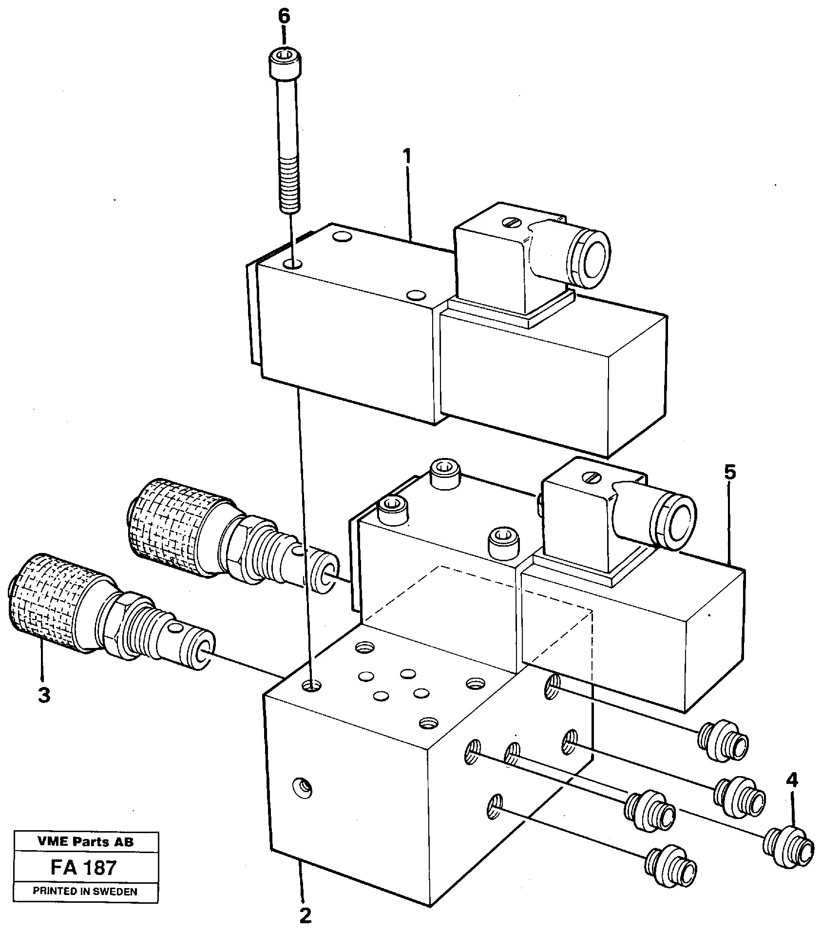 Схема запчастей Volvo EC230B - 35685 Control block for end position damp EC230B ?KERMAN ?KERMAN EC230B