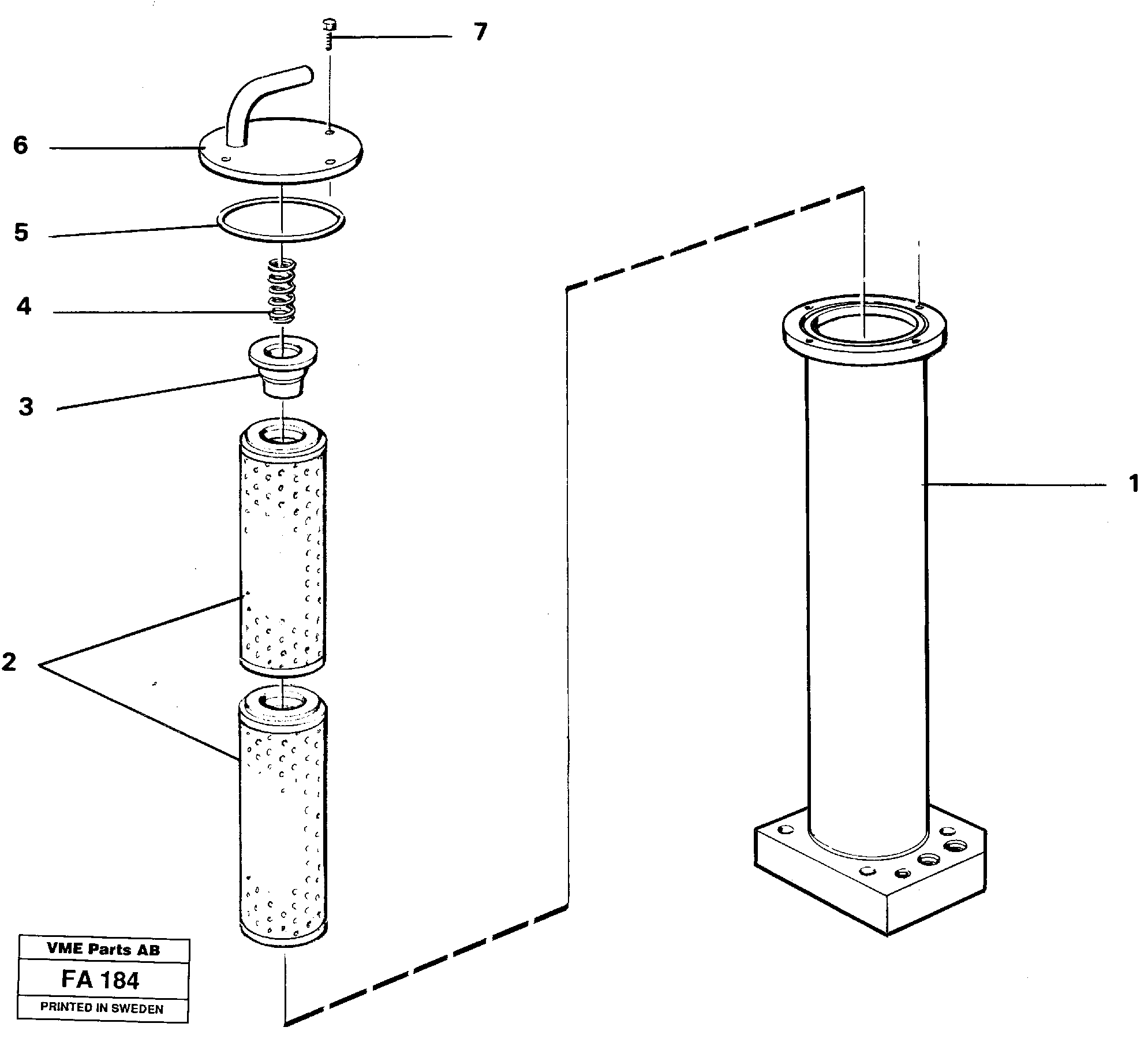 Схема запчастей Volvo EC230B - 35698 Leak oil filter EC230B ?KERMAN ?KERMAN EC230B