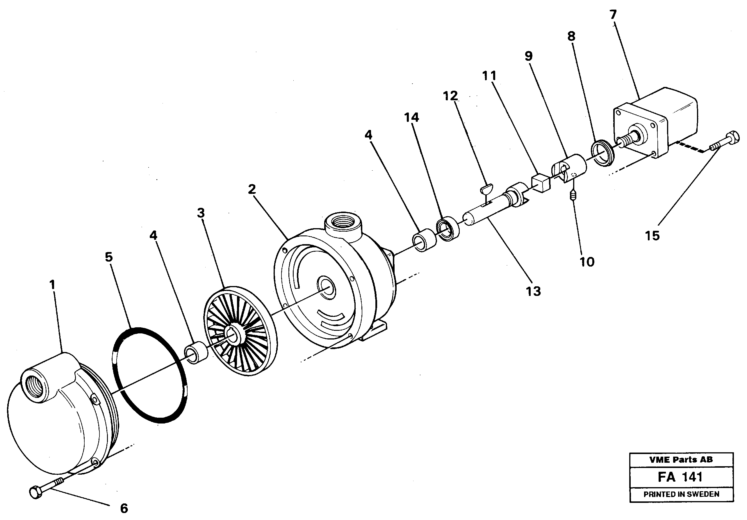 Схема запчастей Volvo EC230B - 12552 Fuel pump EC230B ?KERMAN ?KERMAN EC230B