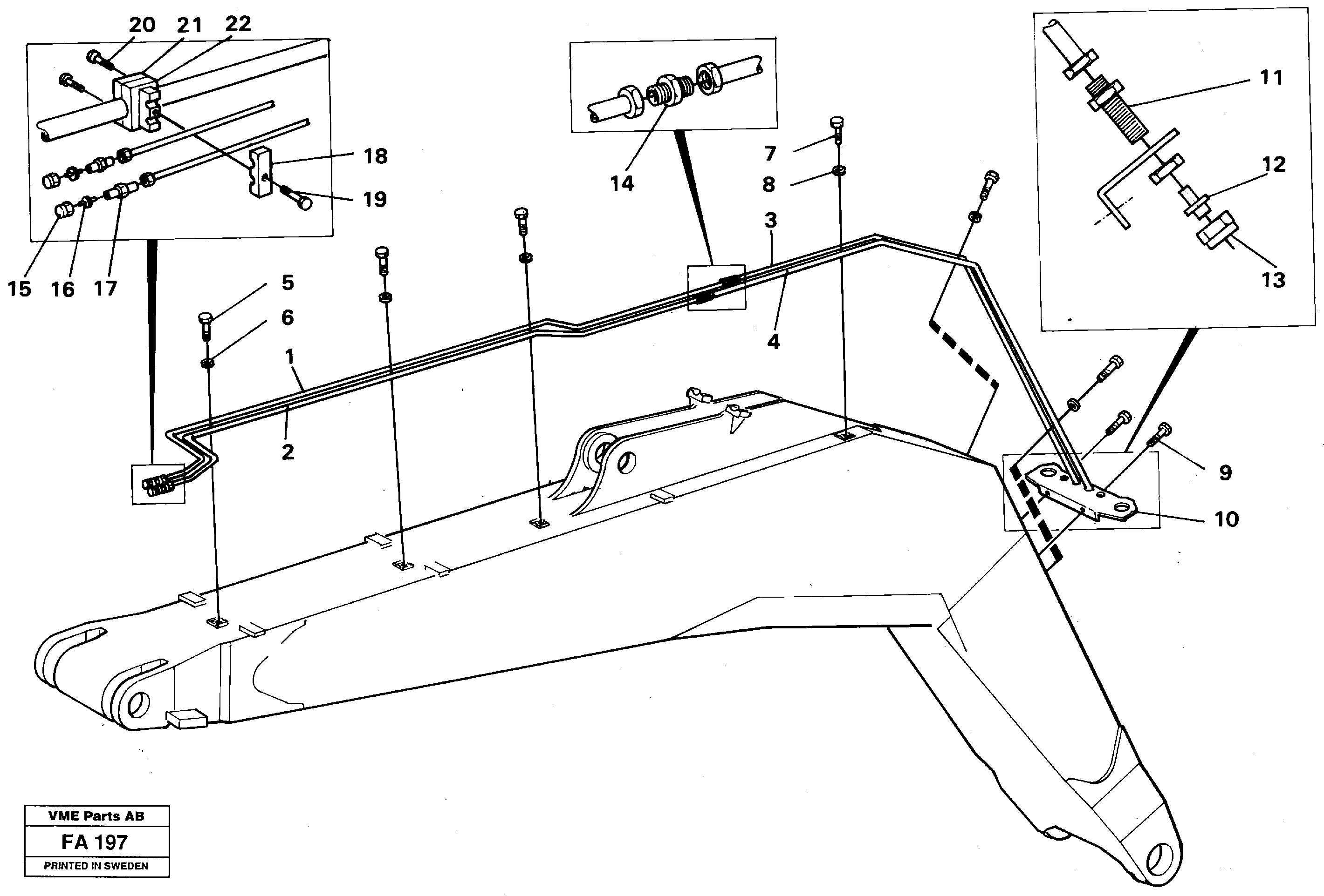 Схема запчастей Volvo EC230B - 100606 Hydr. quick fit equipm. on mono boom EC230B ?KERMAN ?KERMAN EC230B