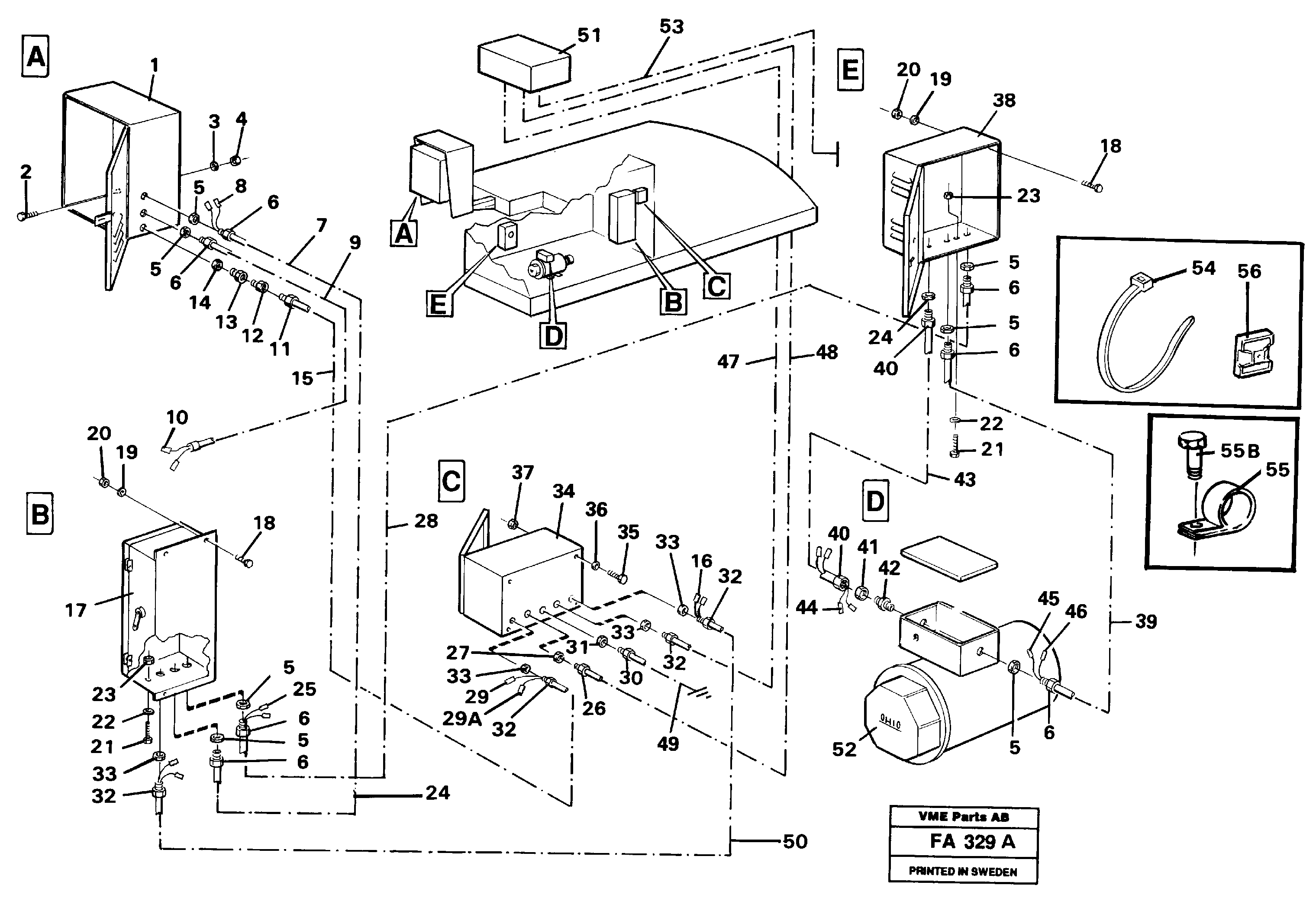 Схема запчастей Volvo EC230B - 24823 Magnet equipment Ohio, Eletric installation 15 kw alternator EC230B ?KERMAN ?KERMAN EC230B