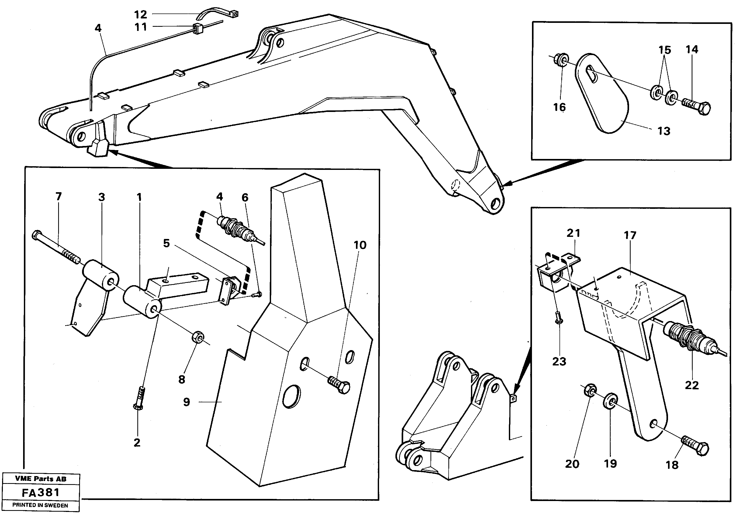 Схема запчастей Volvo EC230B - 30353 Electric insatallation onbackhoe equipment EC230B ?KERMAN ?KERMAN EC230B