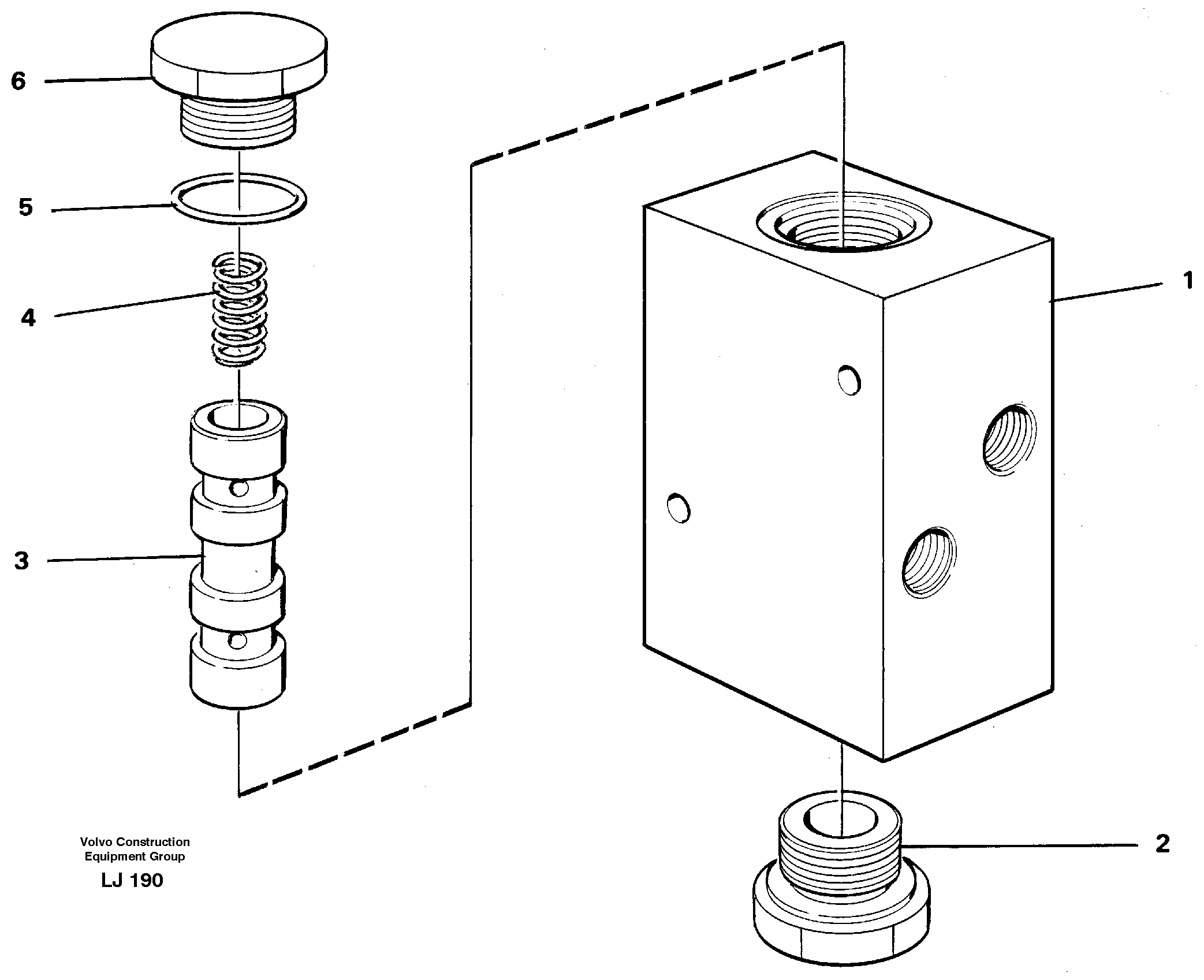 Схема запчастей Volvo EC230B - 42733 High speed valve EC230B SER NO 5252-