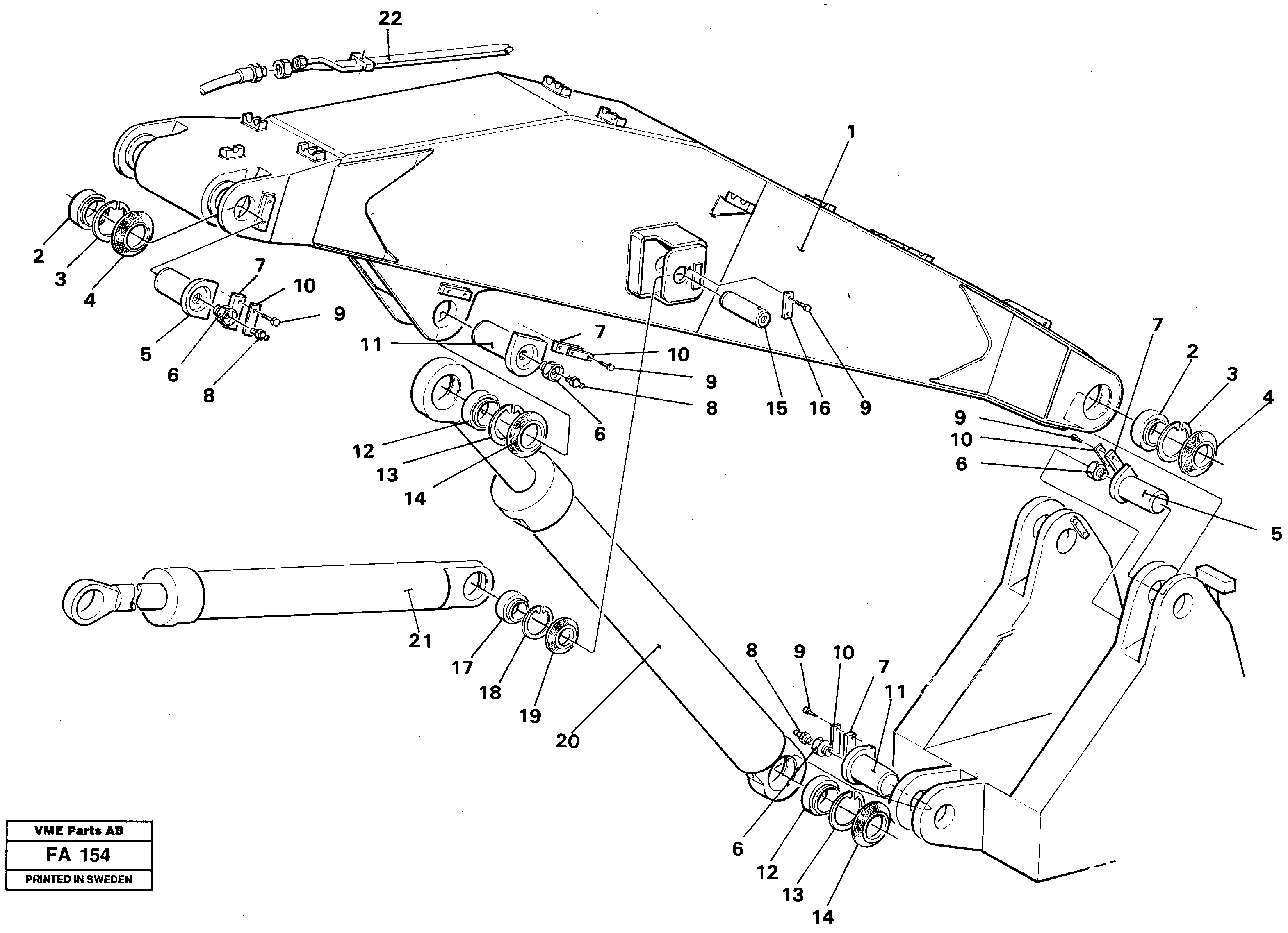 Схема запчастей Volvo EC230B - 26895 Front shovel equipment Boom EC230B ?KERMAN ?KERMAN EC230B