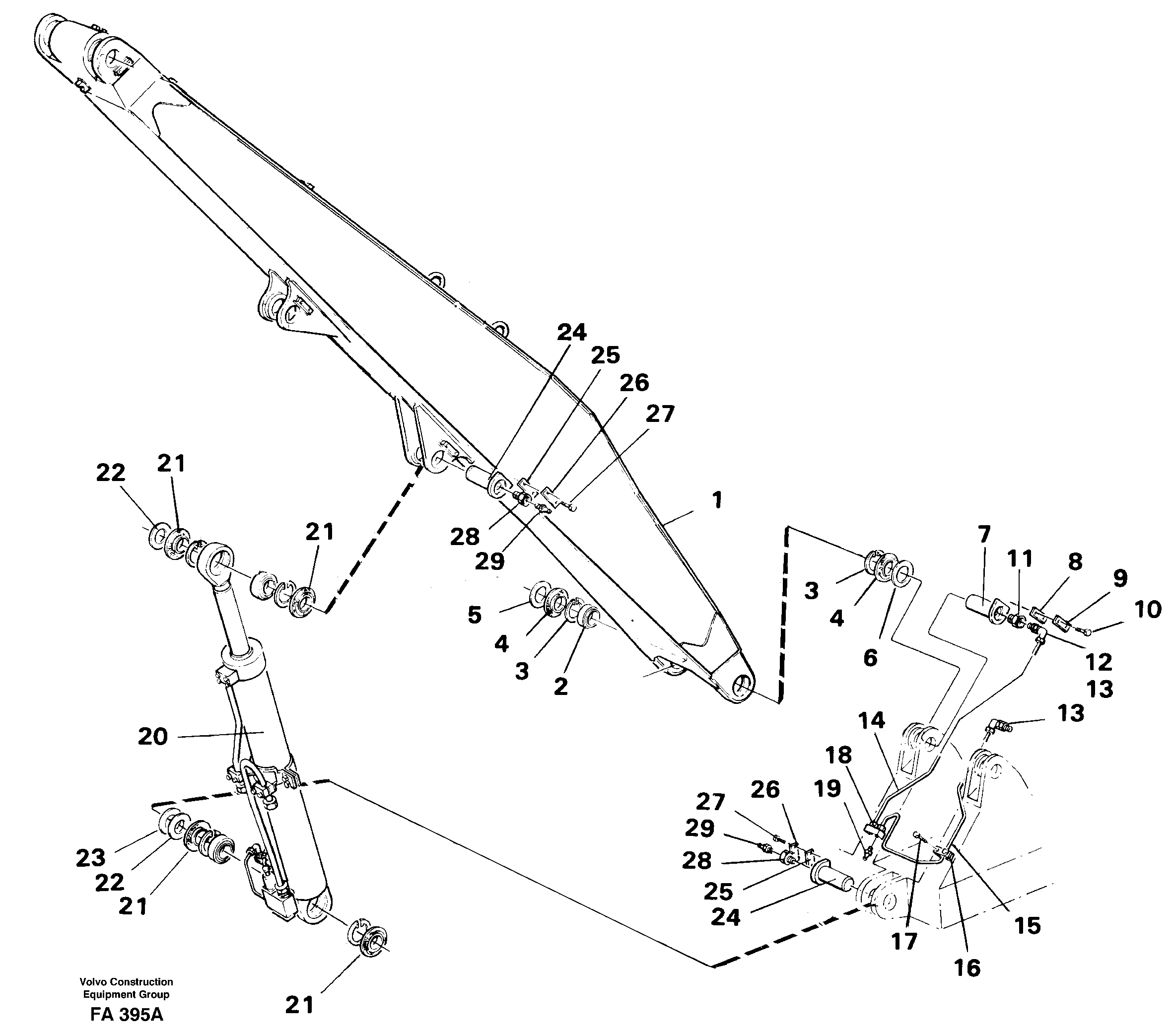 Схема запчастей Volvo EC230B - 26896 Materials handling equipmboom 6.0m, 6.75m EC230B ?KERMAN ?KERMAN EC230B