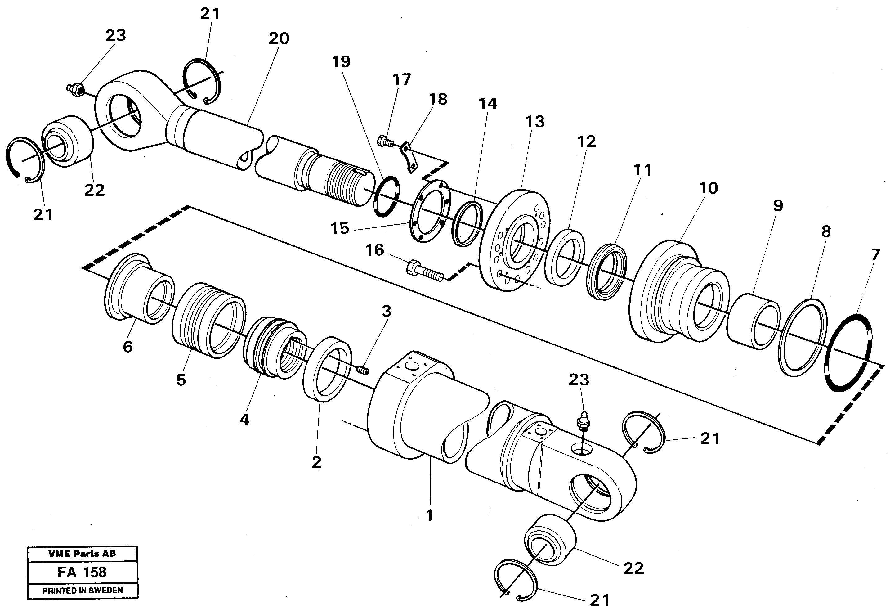 Схема запчастей Volvo EC230B - 26897 Knuckle cyl. Front shovel cyl EC230B ?KERMAN ?KERMAN EC230B
