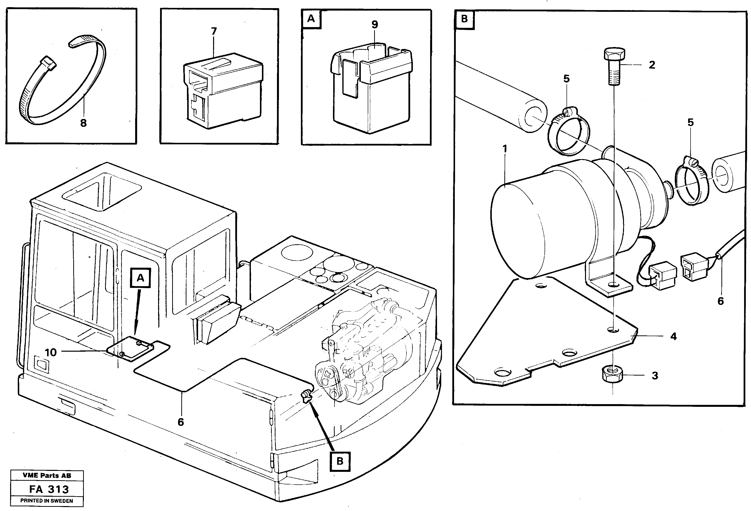 Схема запчастей Volvo EC230B - 85009 Cirkulation pump EC230B ?KERMAN ?KERMAN EC230B