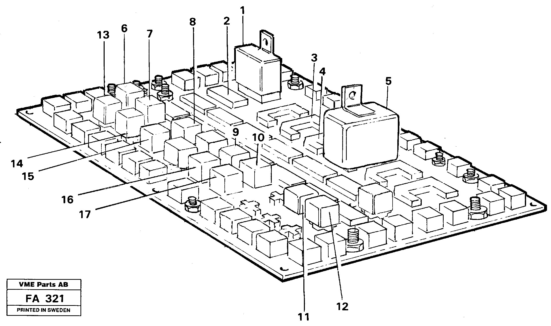 Схема запчастей Volvo EC230B - 103757 Electrical distribution unit, relay EC230B ?KERMAN ?KERMAN EC230B