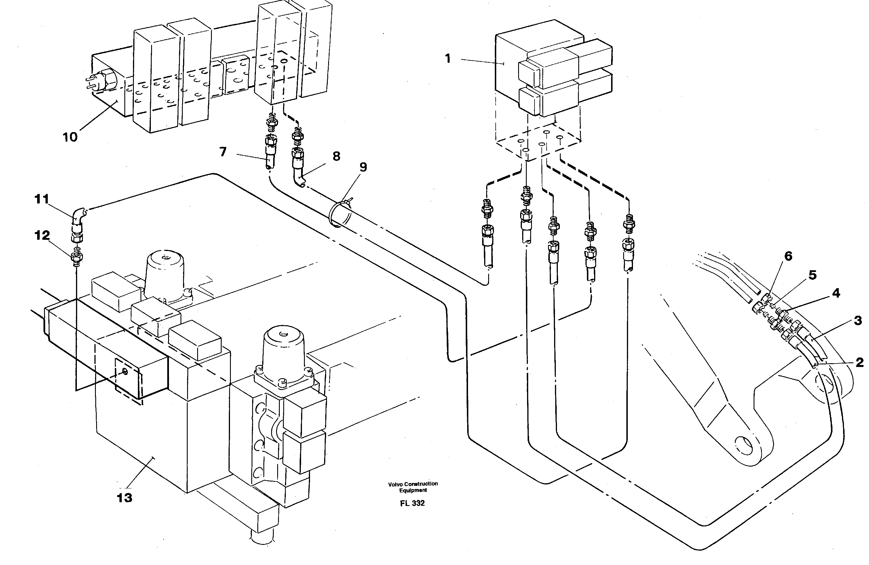 Схема запчастей Volvo EC450 - 97456 Hydr. quick fit equipm. on super structure EC450 ?KERMAN ?KERMAN EC450 SER NO - 1781