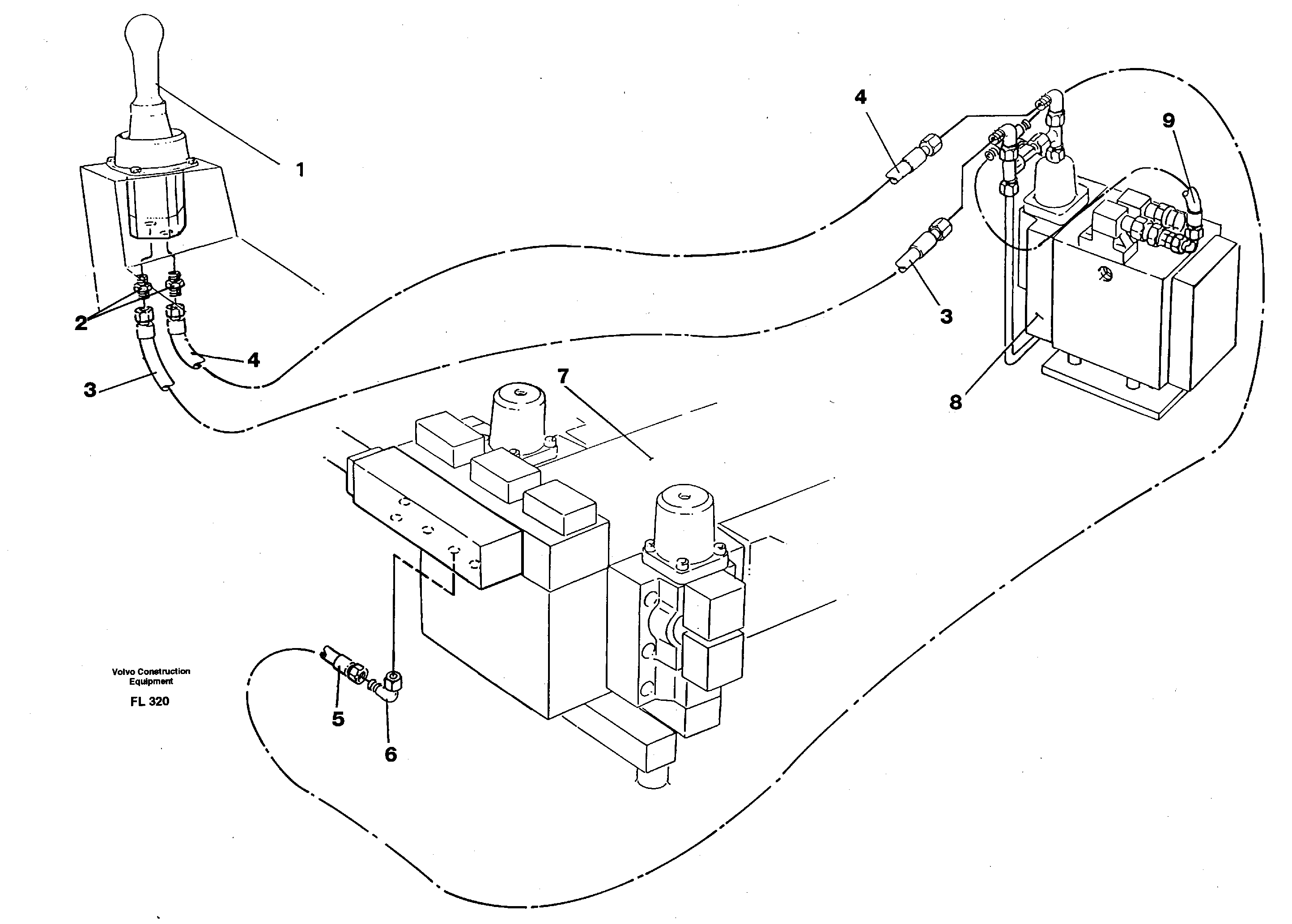 Схема запчастей Volvo EC450 - 33935 Servo hydraulics, slewing of superstructure EC450 ?KERMAN ?KERMAN EC450 SER NO - 1781