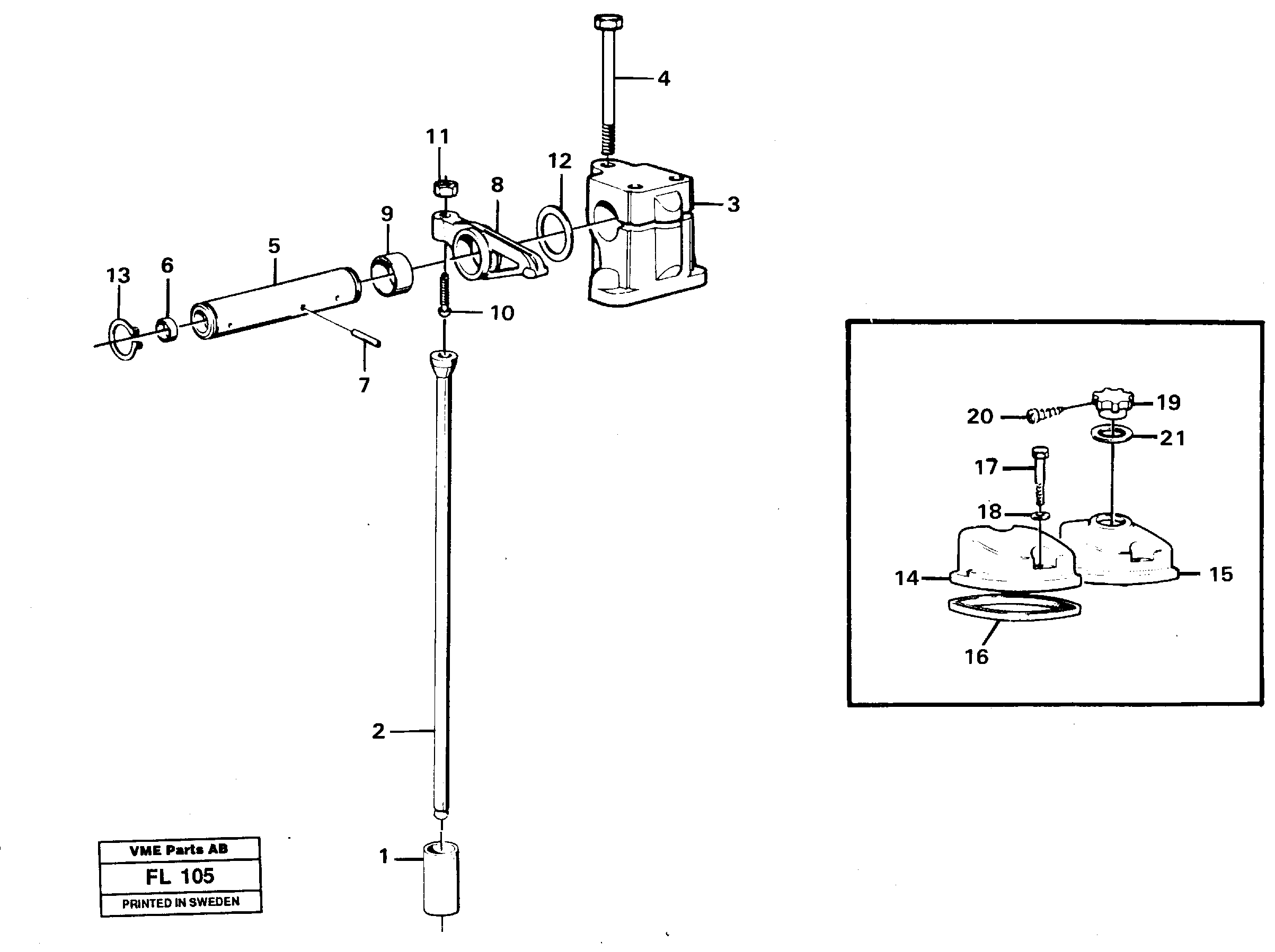 Схема запчастей Volvo EC450 - 30226 Valve mechanism EC450 ?KERMAN ?KERMAN EC450 SER NO - 1781