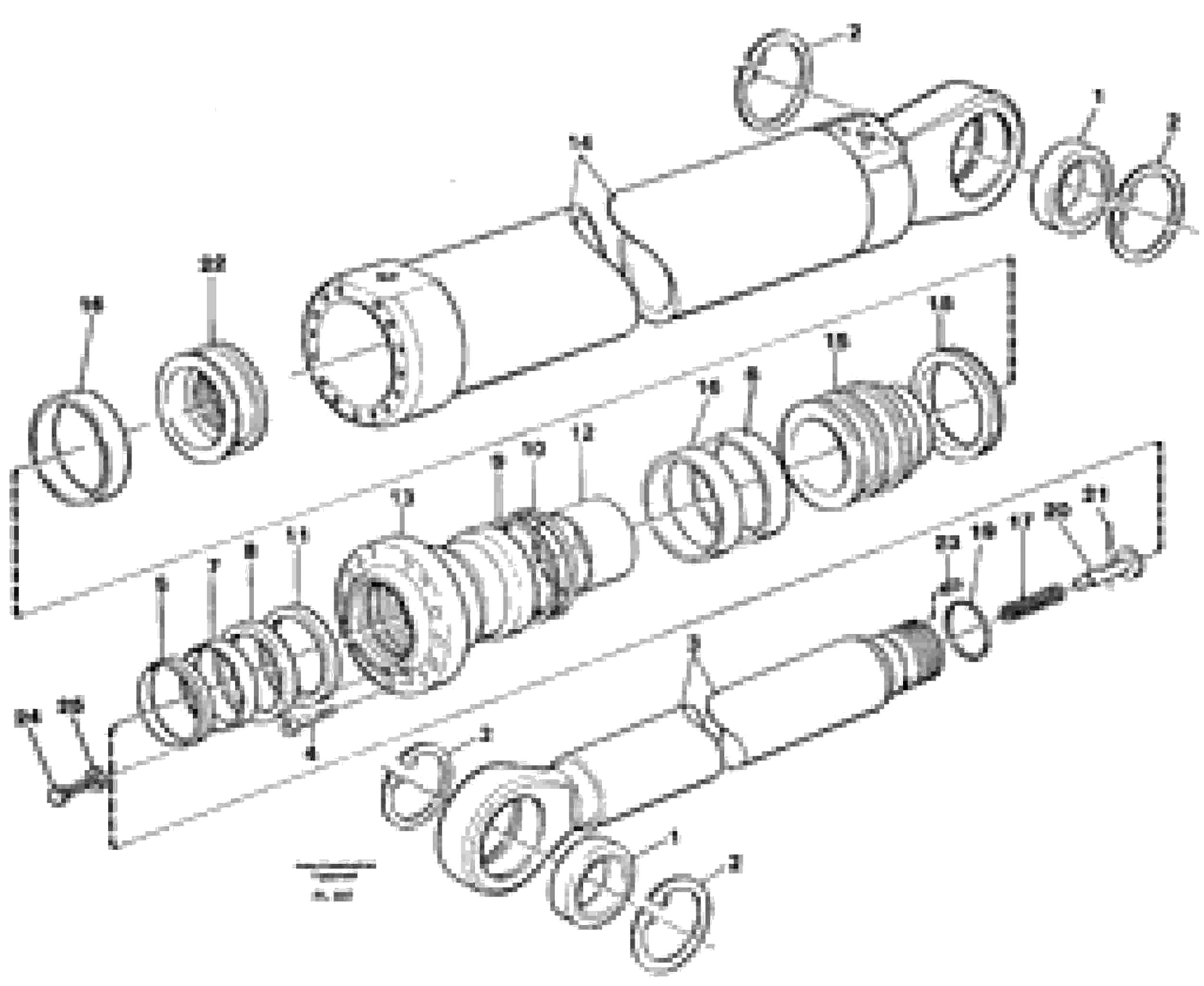 Схема запчастей Volvo EC450 - 33942 Dipper cylinder, backhoe equipment EC450 ?KERMAN ?KERMAN EC450 SER NO - 1781