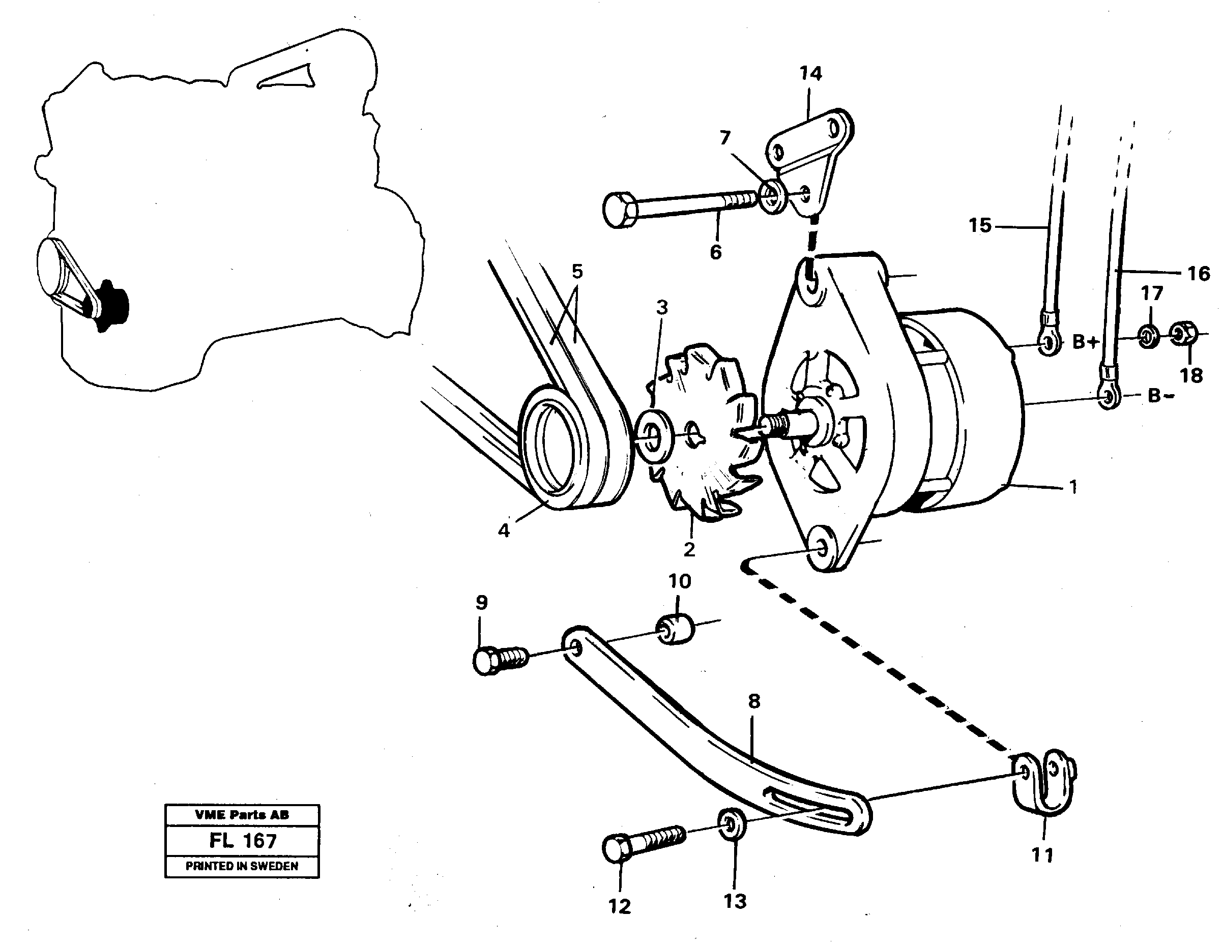 Схема запчастей Volvo EC450 - 59439 Alternator, assembly EC450 ?KERMAN ?KERMAN EC450 SER NO - 1781