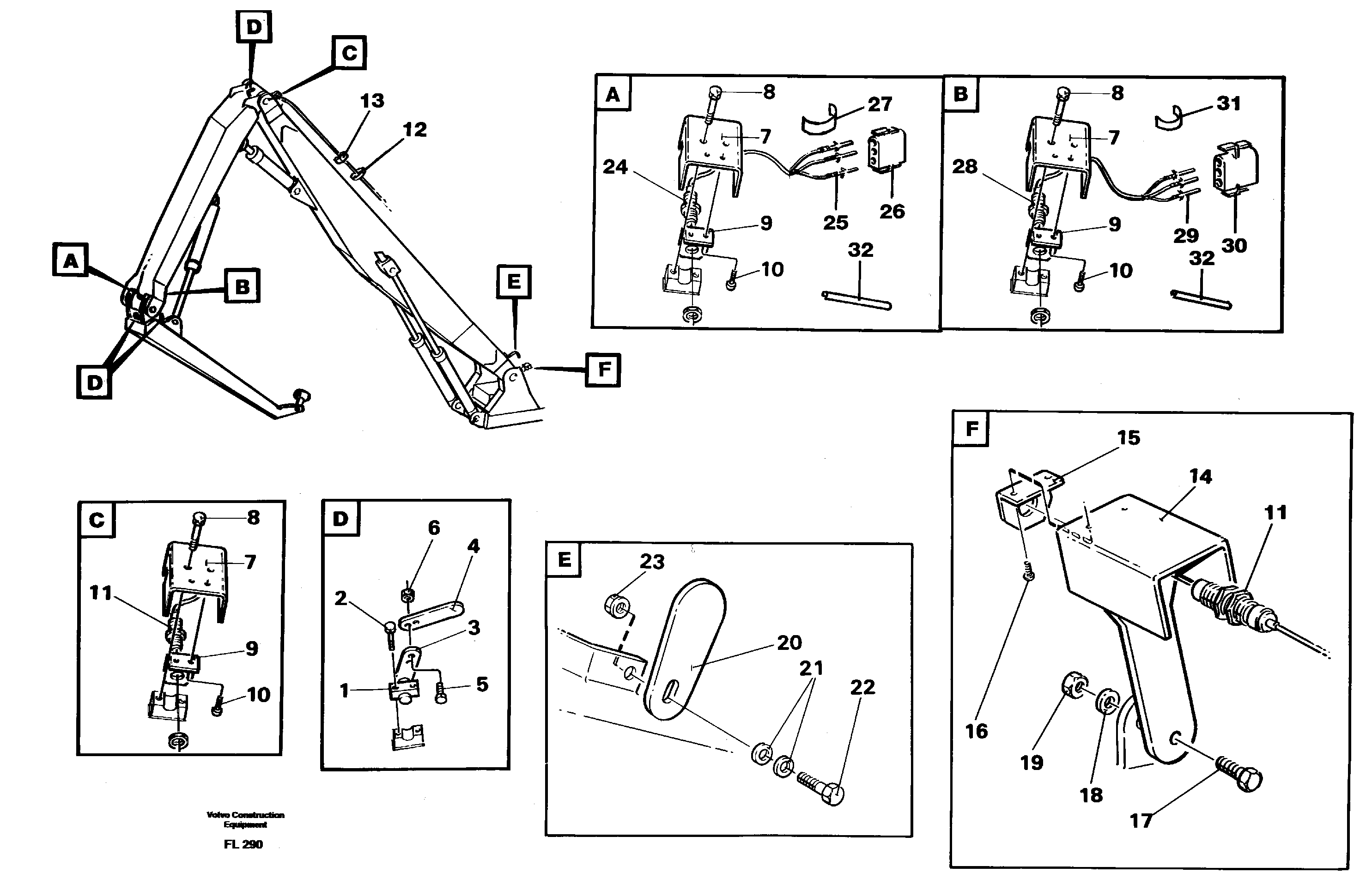 Схема запчастей Volvo EC450 - 28216 Electric installation on handling equipment, 3 pcs EC450 ?KERMAN ?KERMAN EC450 SER NO - 1781