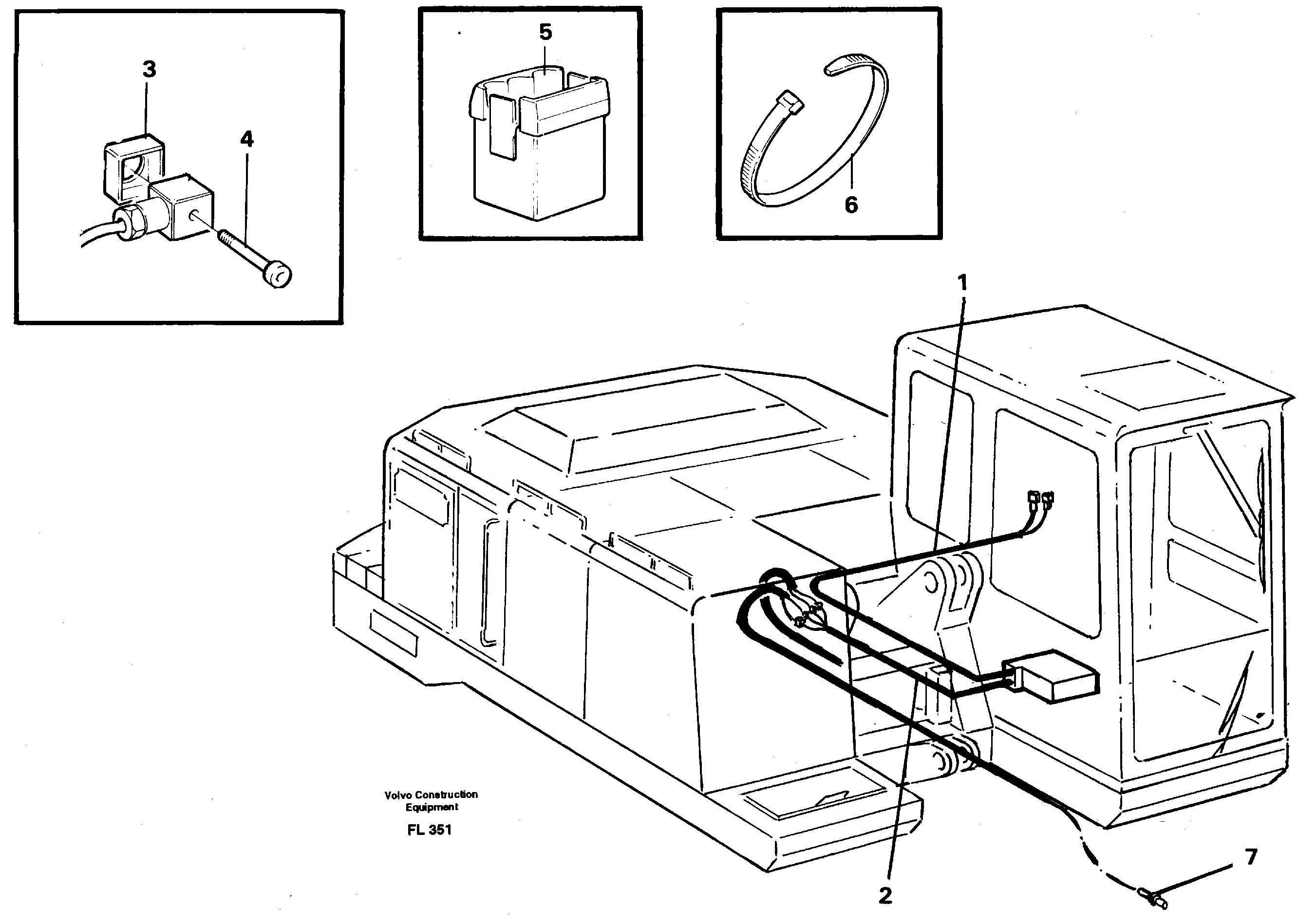 Схема запчастей Volvo EC450 - 28956 Cable harness, upper section, material handling equipment 3 pcs EC450 ?KERMAN ?KERMAN EC450 SER NO - 1781