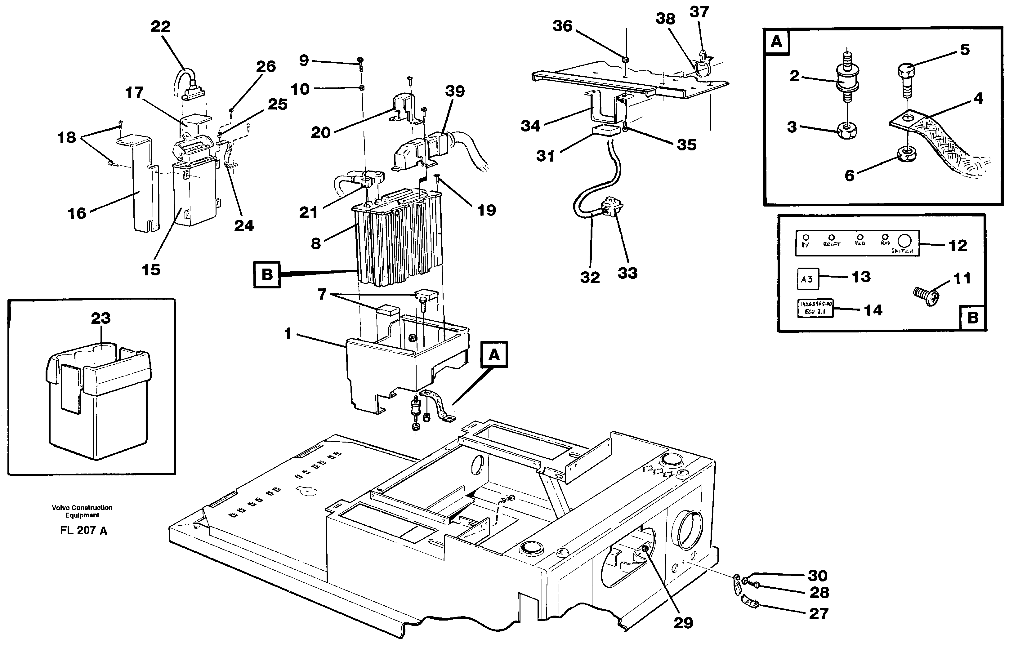 Схема запчастей Volvo EC450 - 29557 Electric installation on drivers seat EC450 ?KERMAN ?KERMAN EC450 SER NO - 1781