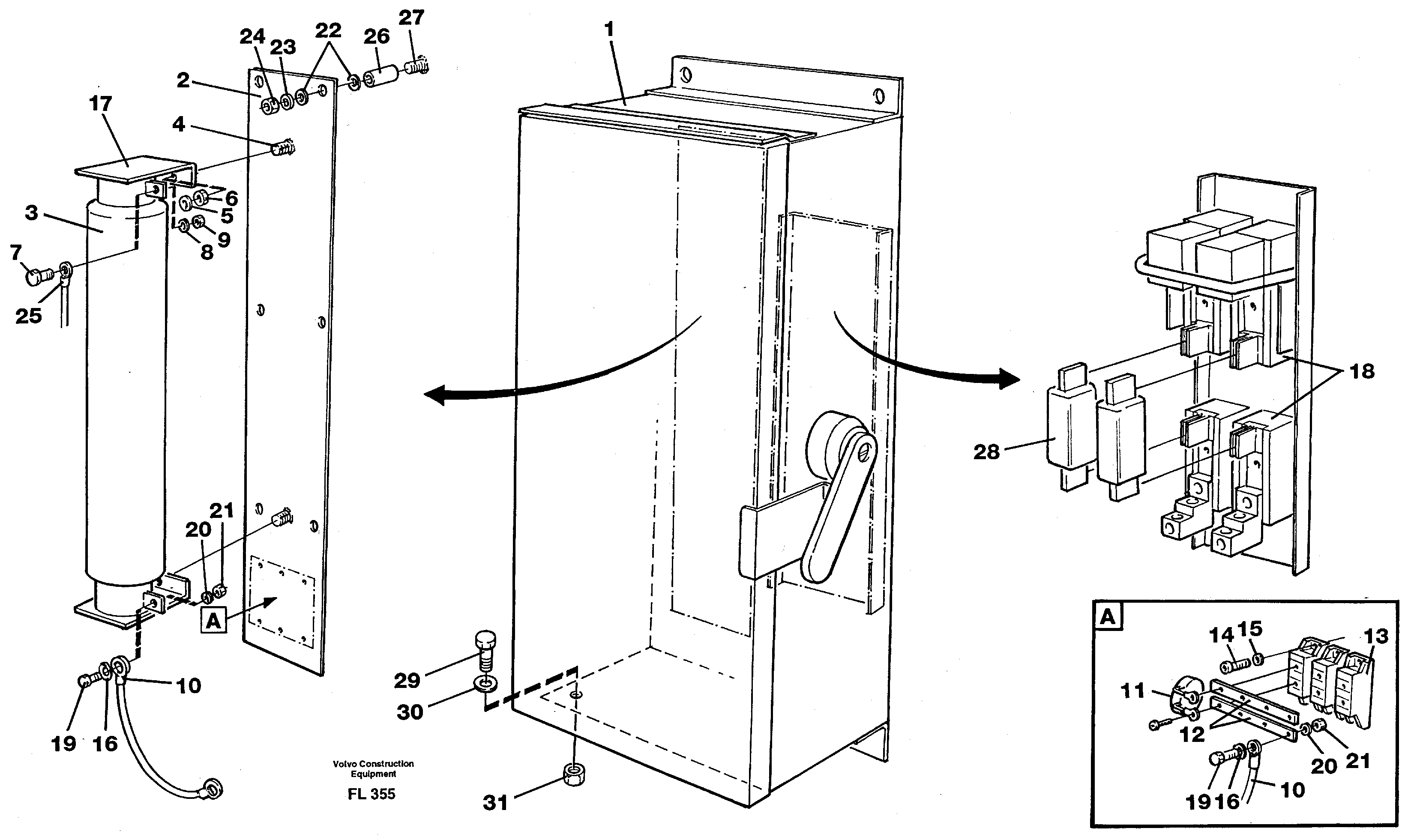 Схема запчастей Volvo EC450 - 64190 Magnet equipment Ohio, disconnector unit EC450 ?KERMAN ?KERMAN EC450 SER NO - 1781