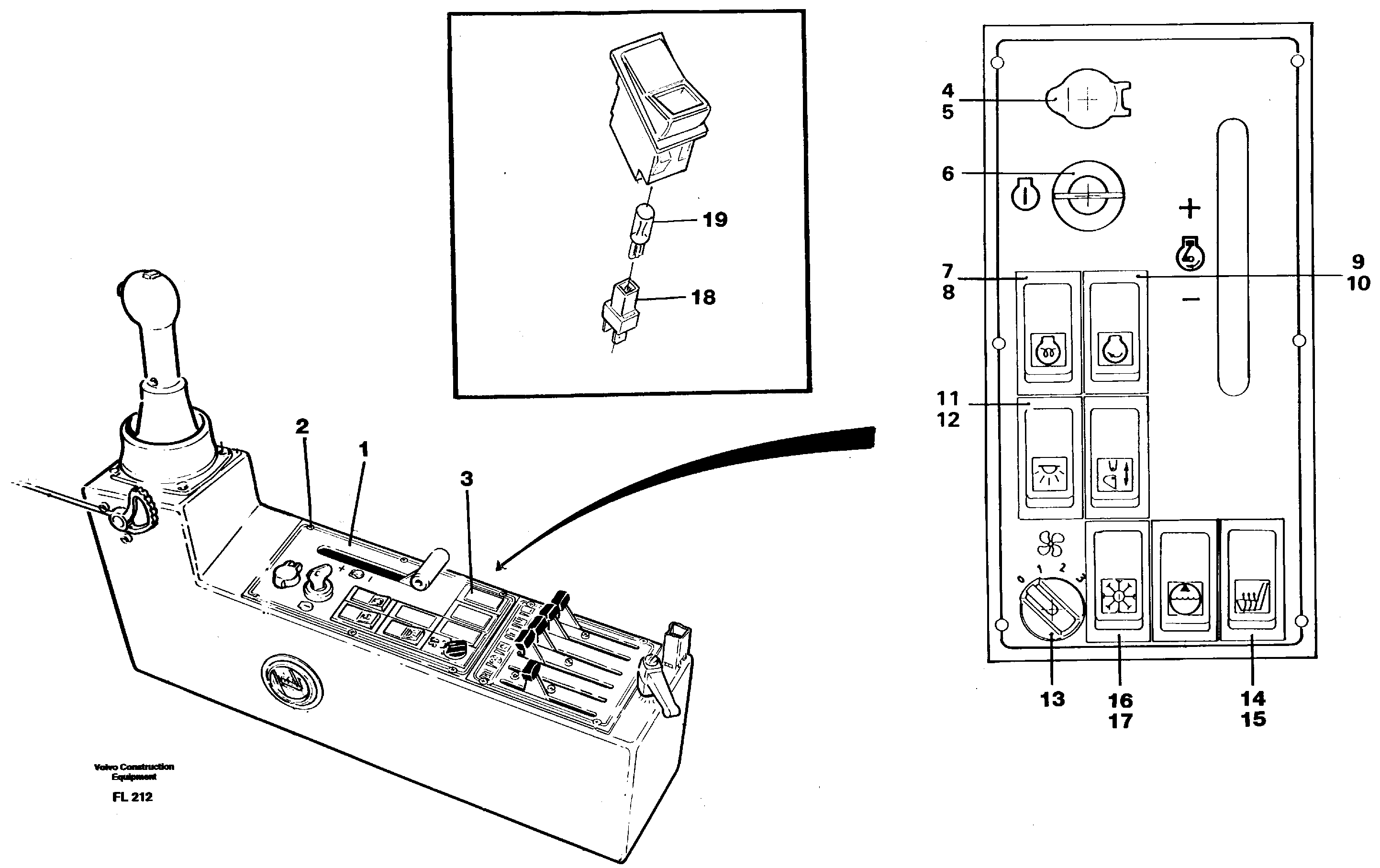 Схема запчастей Volvo EC450 - 104806 Engine control panel EC450 ?KERMAN ?KERMAN EC450 SER NO - 1781