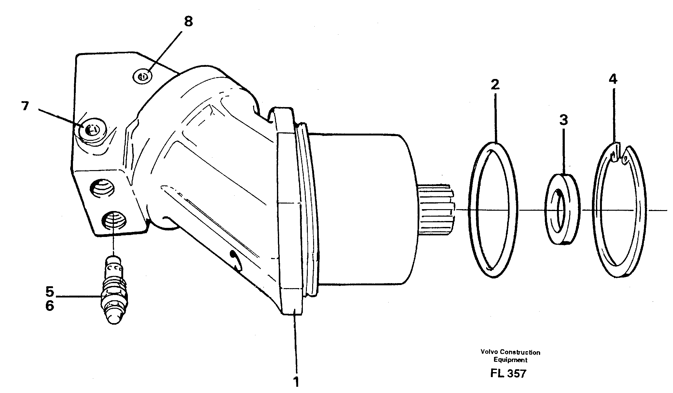 Схема запчастей Volvo EC450 - 28597 Hydraulic motor, travel EC450 ?KERMAN ?KERMAN EC450 SER NO - 1781