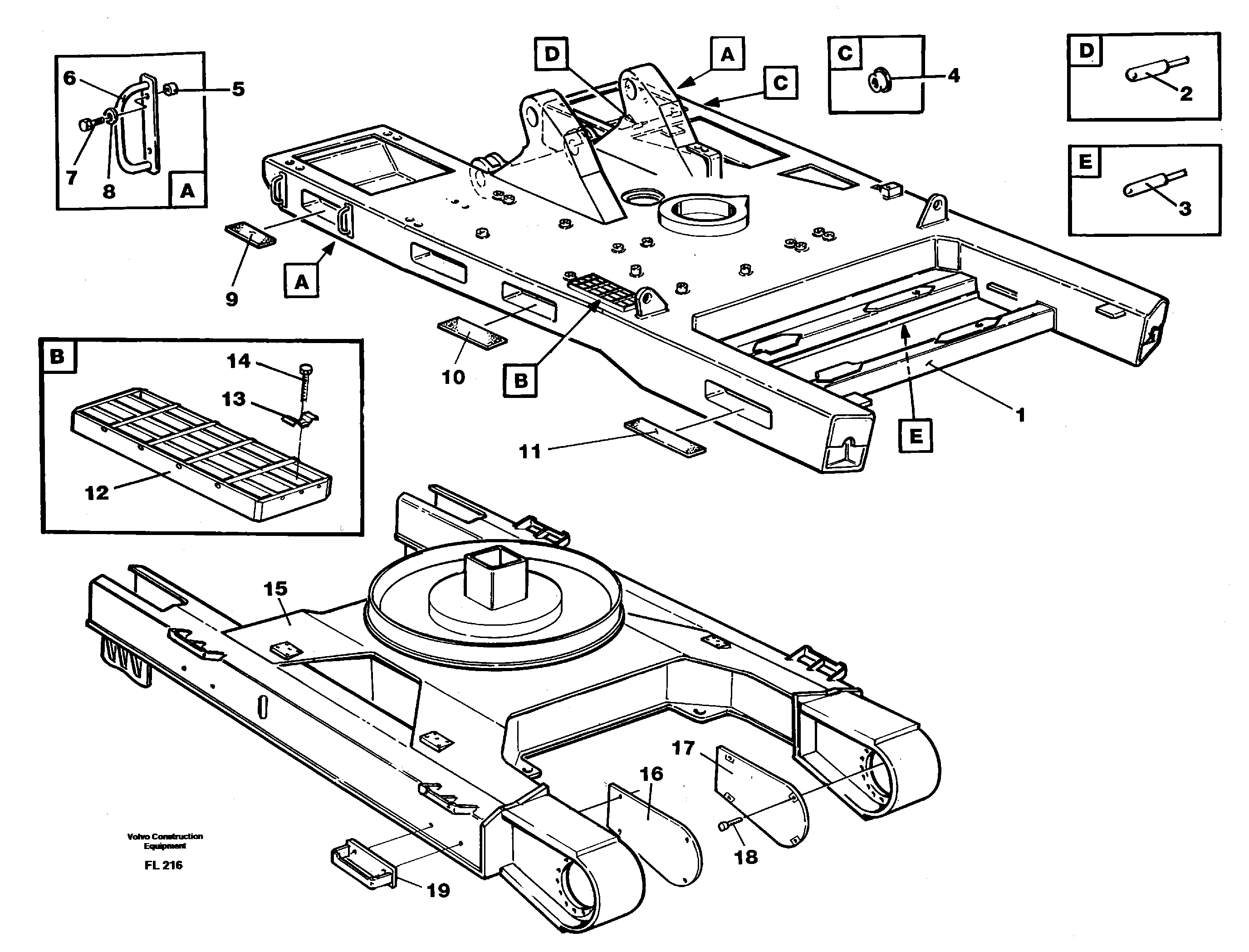Схема запчастей Volvo EC450 - 71865 Undercarriage, platform EC450 ?KERMAN ?KERMAN EC450 SER NO - 1781