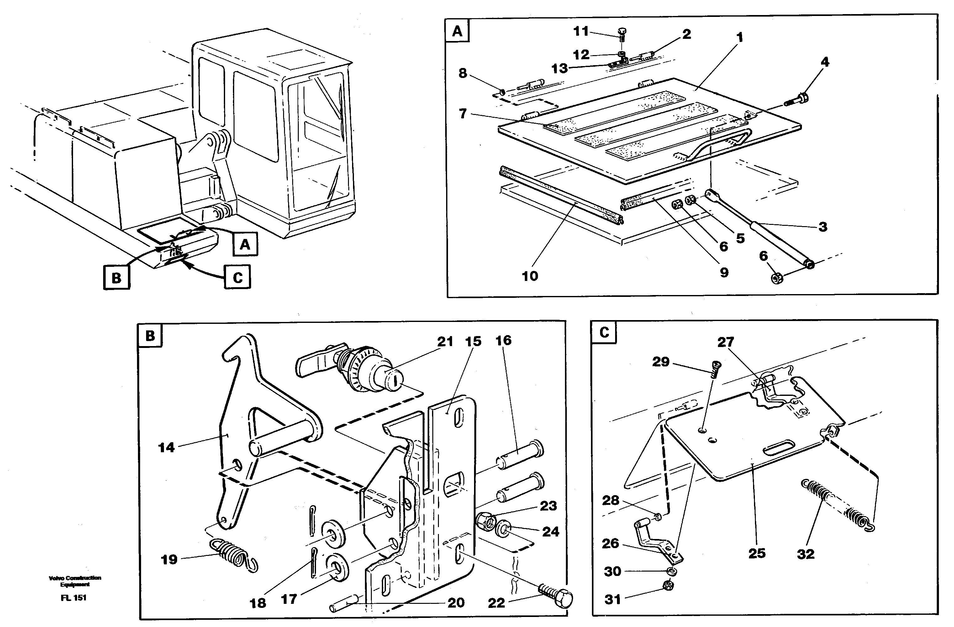 Схема запчастей Volvo EC450 - 32601 Battery disconnector EC450 ?KERMAN ?KERMAN EC450 SER NO - 1781