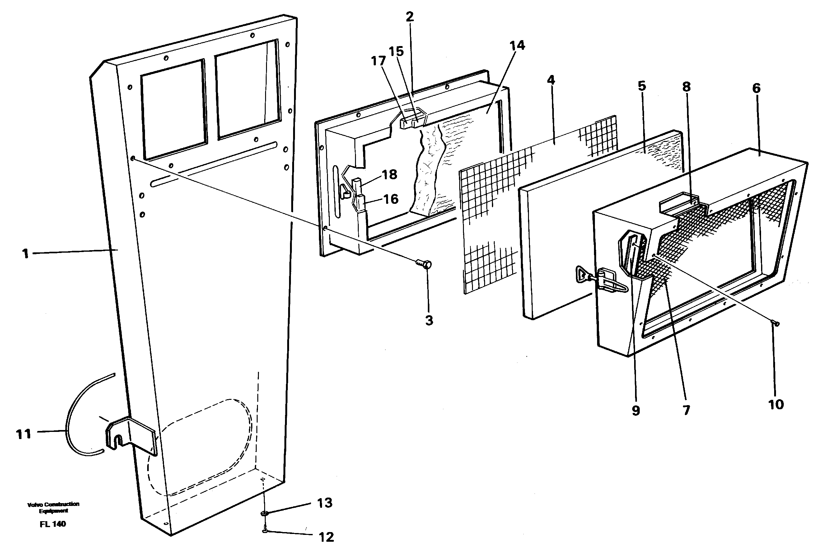 Схема запчастей Volvo EC450 - 34084 Air inlet EC450 ?KERMAN ?KERMAN EC450 SER NO - 1781