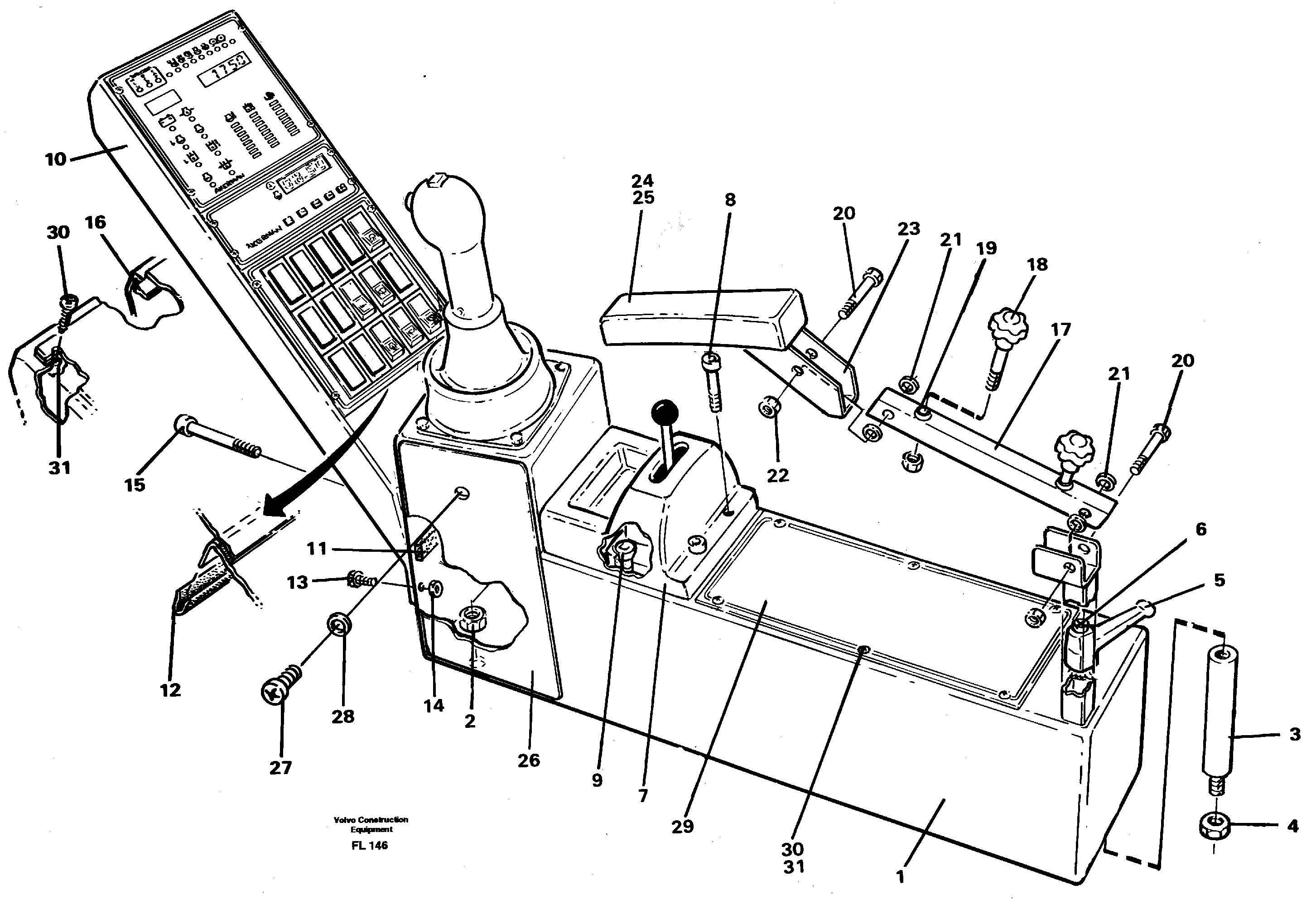 Схема запчастей Volvo EC450 - 59695 Side panel right EC450 ?KERMAN ?KERMAN EC450 SER NO - 1781