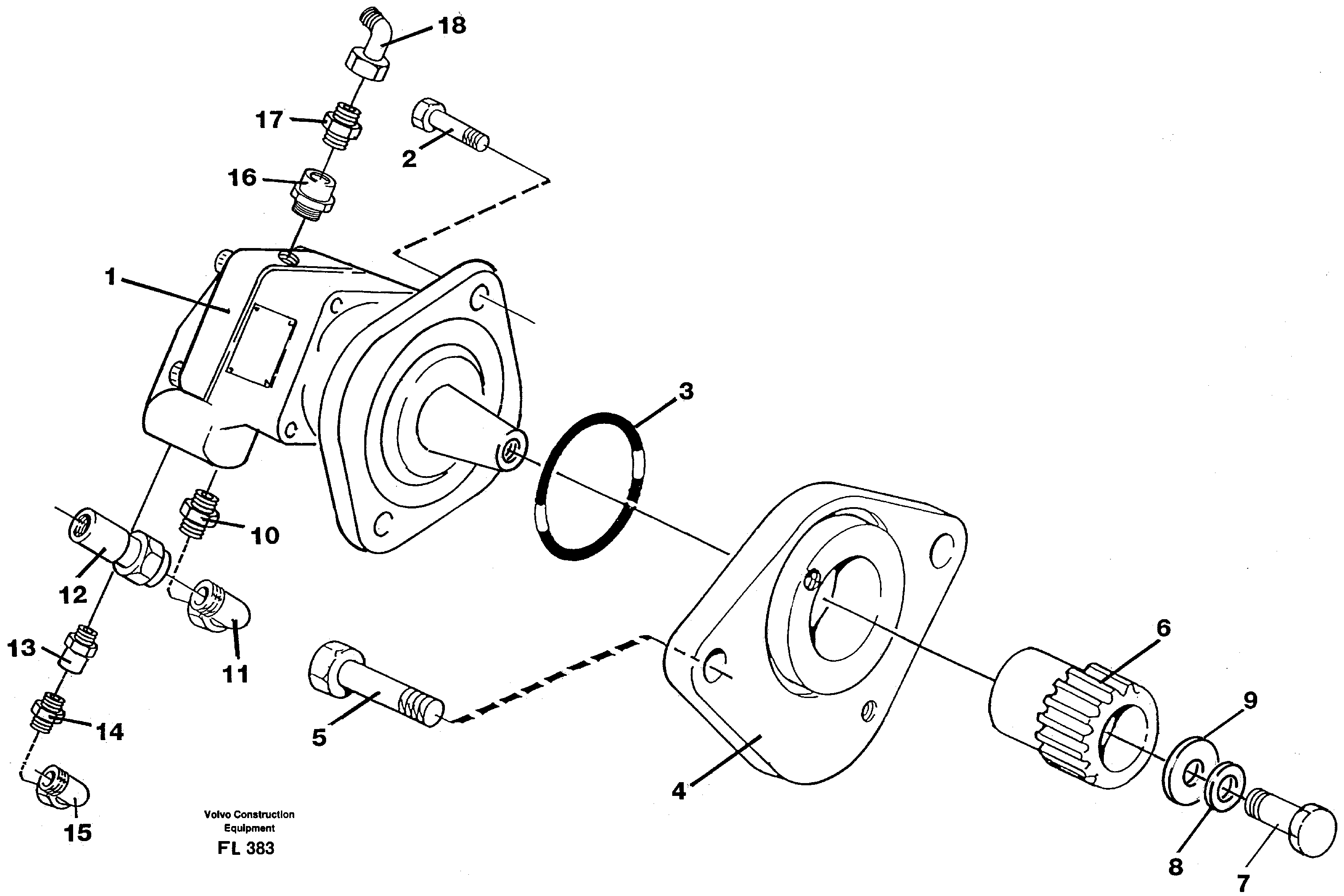 Схема запчастей Volvo EC450 - 104367 Fan pump, Oil cooler EC450 ?KERMAN ?KERMAN EC450 SER NO - 1781