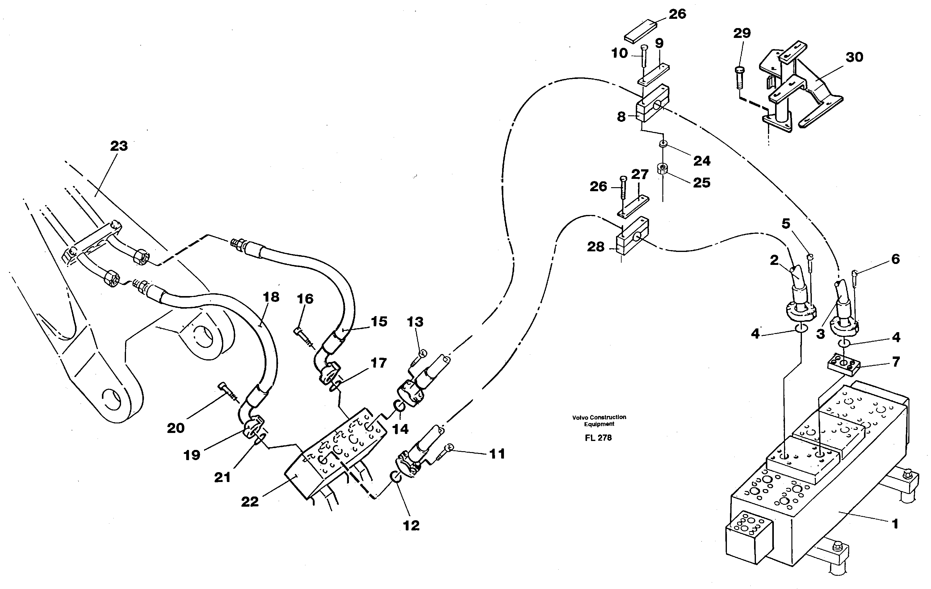 Схема запчастей Volvo EC450 - 24162 Hydraulic system, bucket EC450 ?KERMAN ?KERMAN EC450 SER NO - 1781