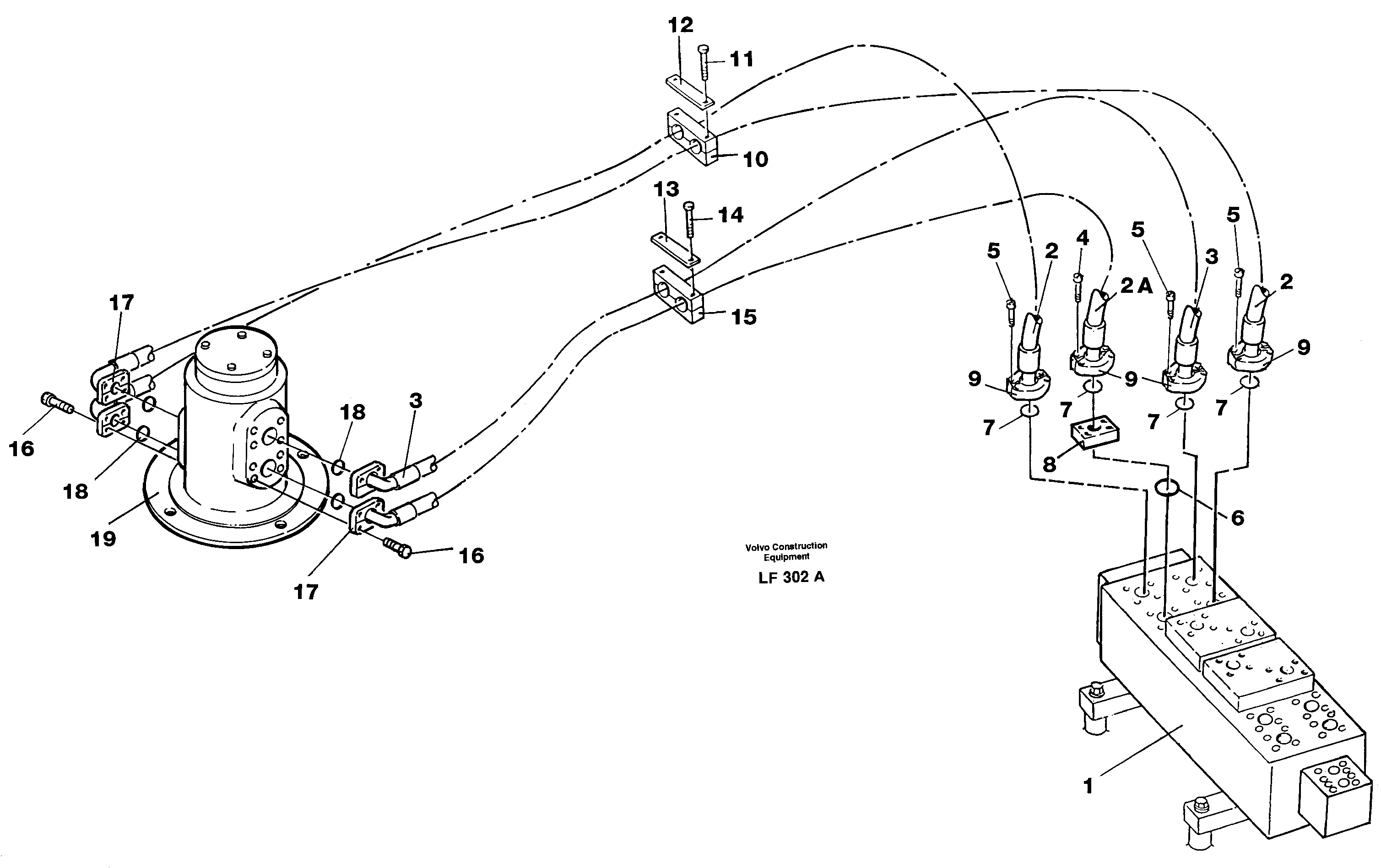 Схема запчастей Volvo EC450 - 27121 Hydraulic system, travel EC450 ?KERMAN ?KERMAN EC450 SER NO - 1781