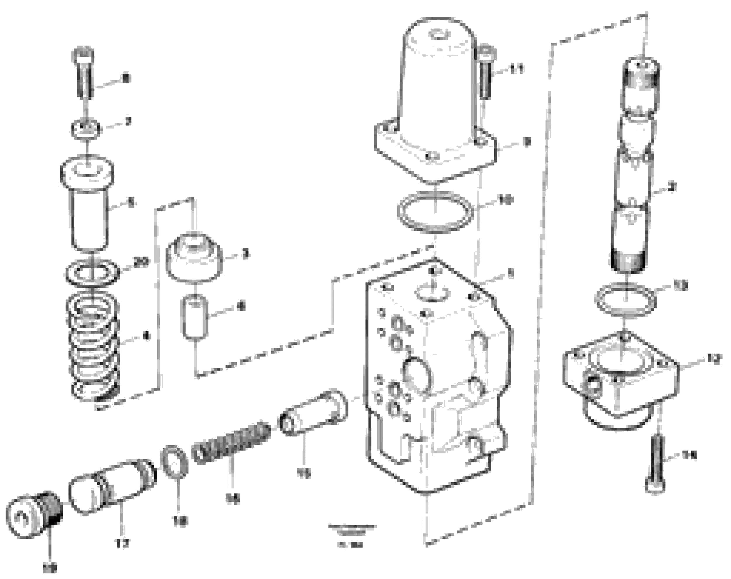 Схема запчастей Volvo EC450 - 4429 Four-way valve, bucket secondary EC450 ?KERMAN ?KERMAN EC450 SER NO - 1781
