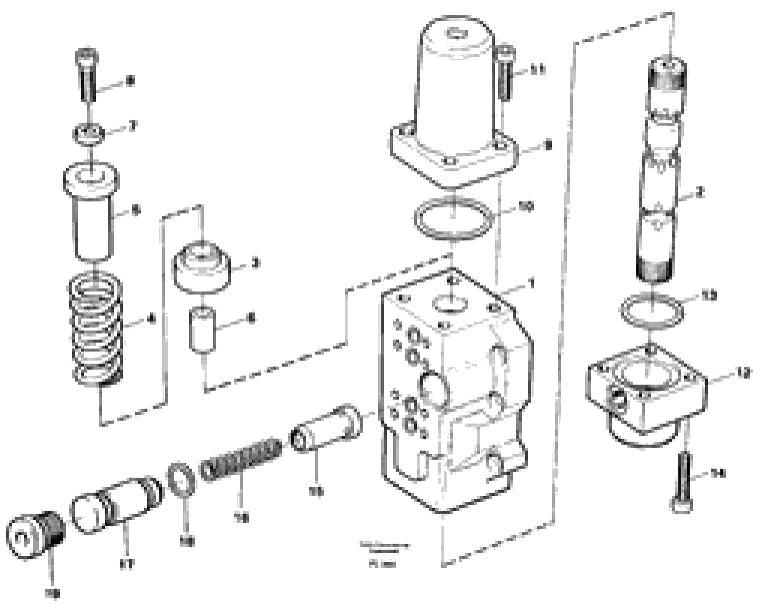 Схема запчастей Volvo EC450 - 4431 Four-way valve, dipper primary EC450 ?KERMAN ?KERMAN EC450 SER NO - 1781