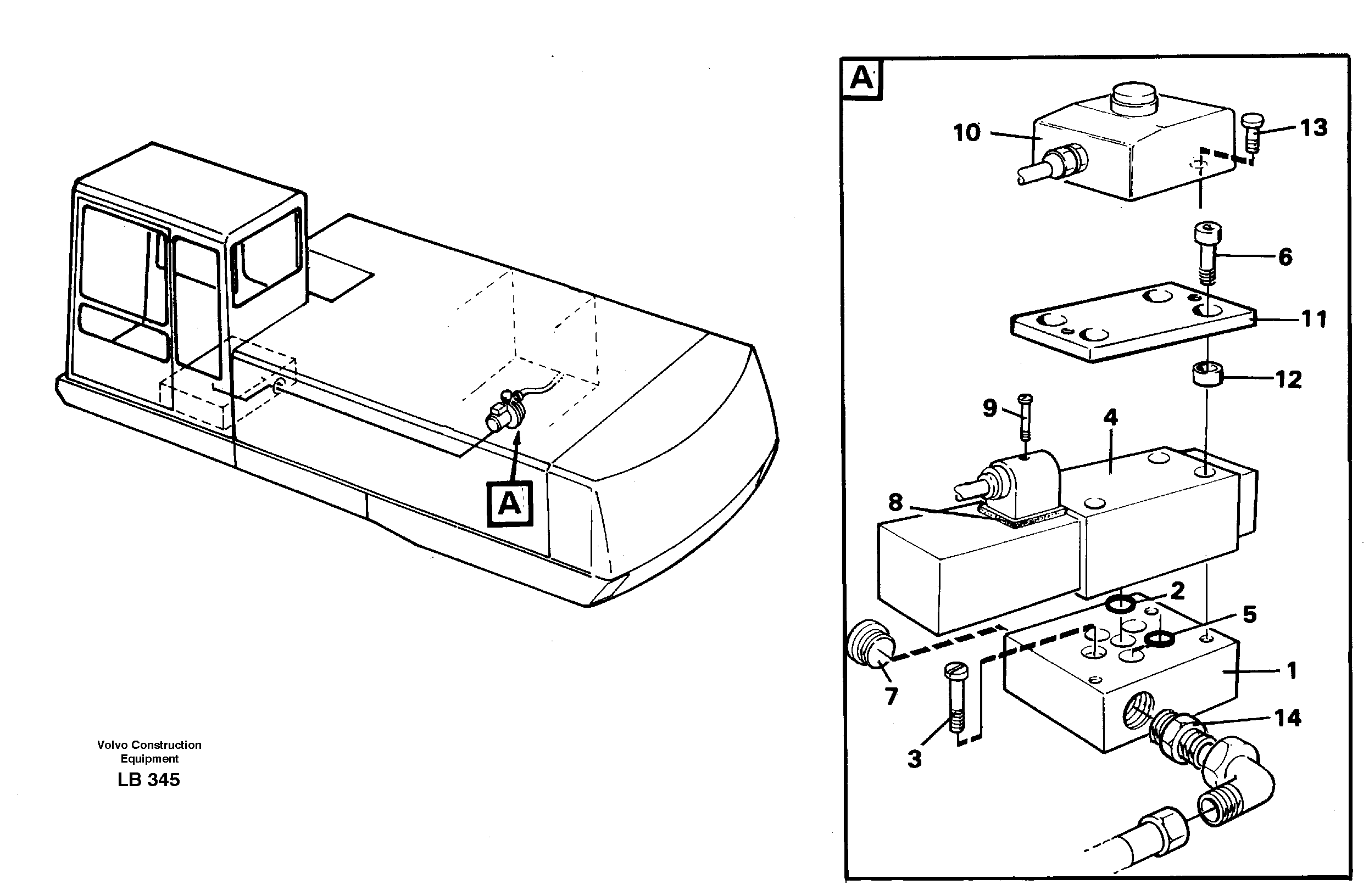 Схема запчастей Volvo EC450 - 42720 Overfilling guard EC450 SER NO 1782-1909