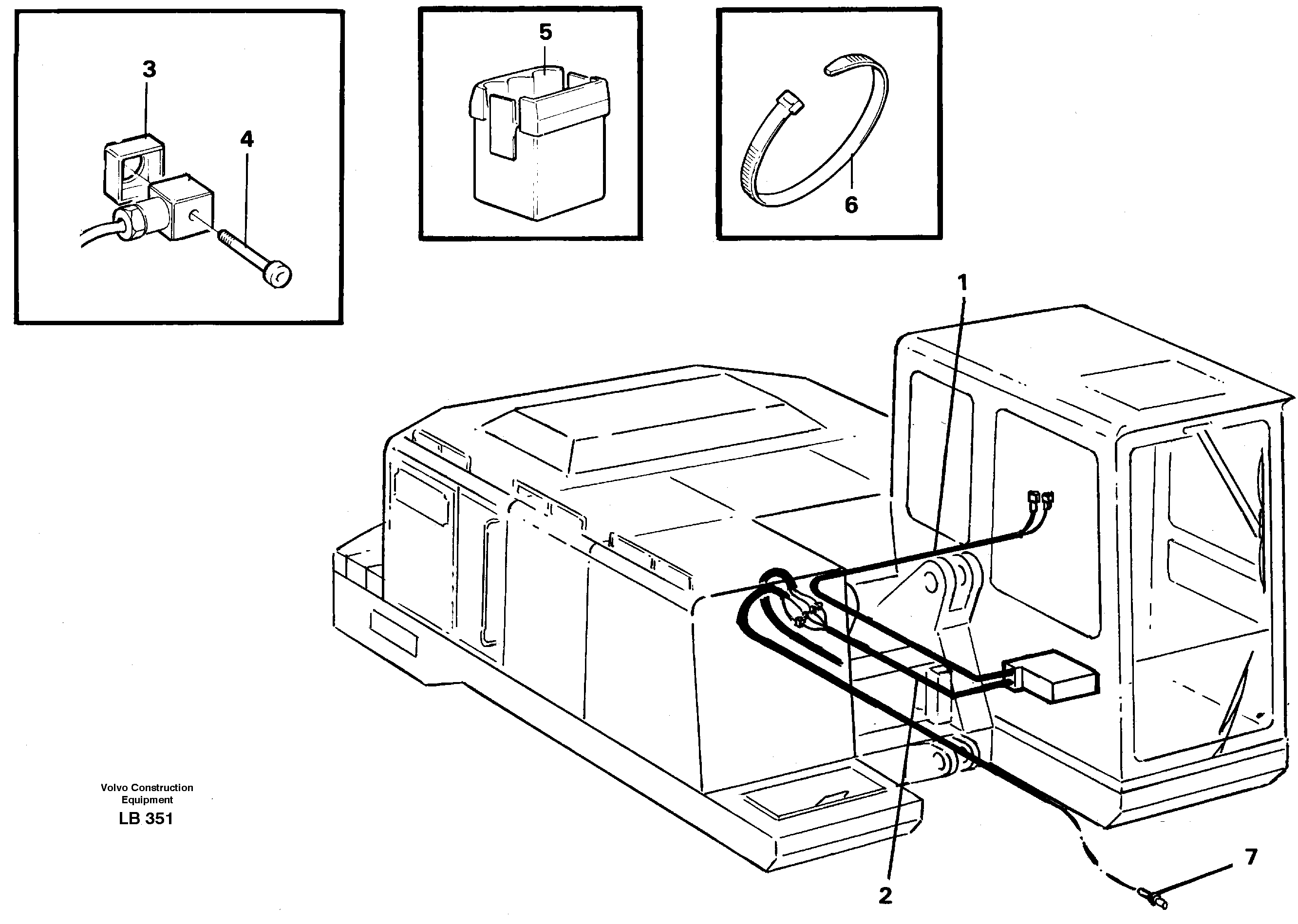 Схема запчастей Volvo EC450 - 48496 Cable harness, upper section, material handling equipment 3 pcs EC450 SER NO 1782-1909