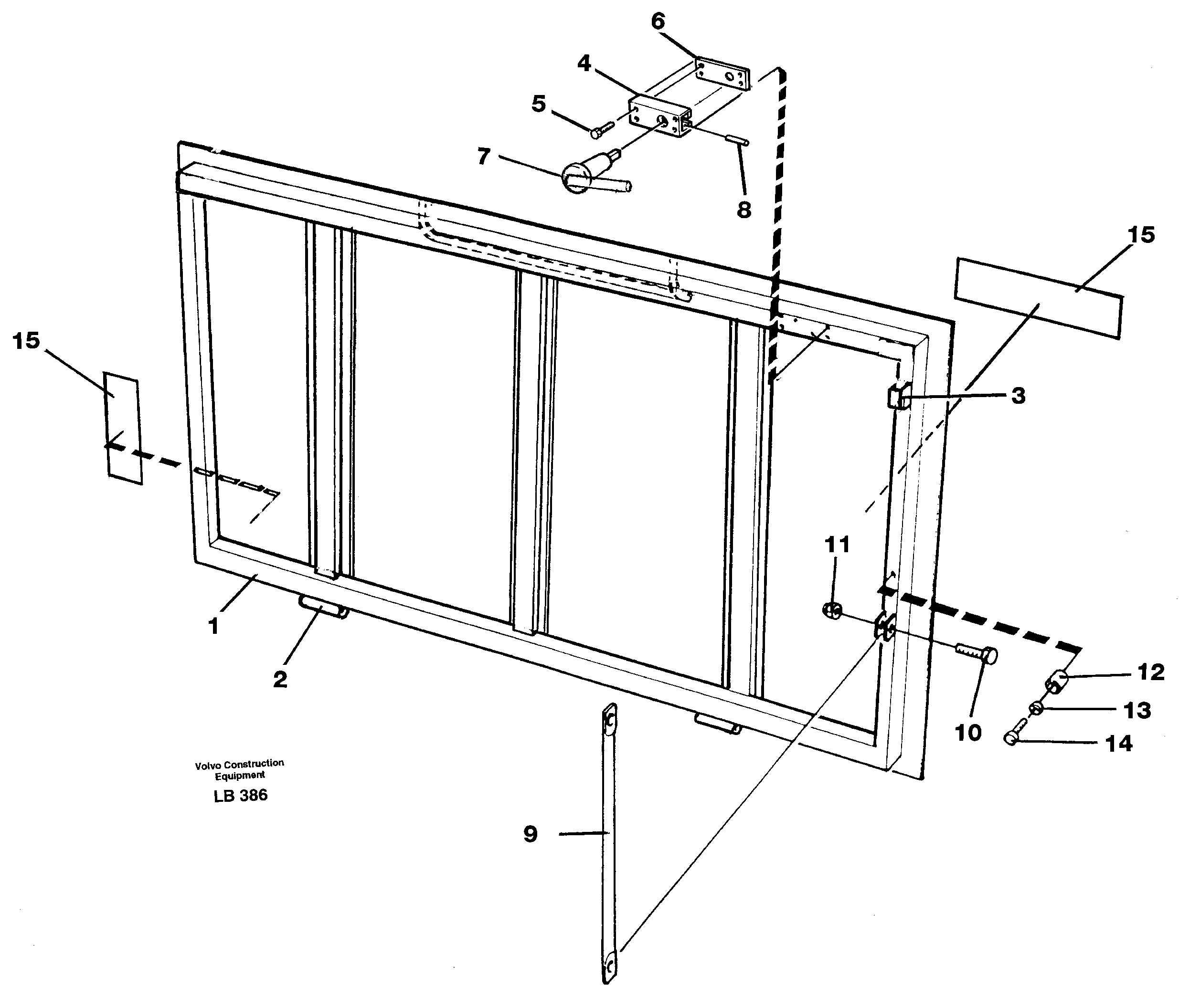 Схема запчастей Volvo EC450 - 43534 Hatch, slewing gear box EC450 SER NO 1782-1909