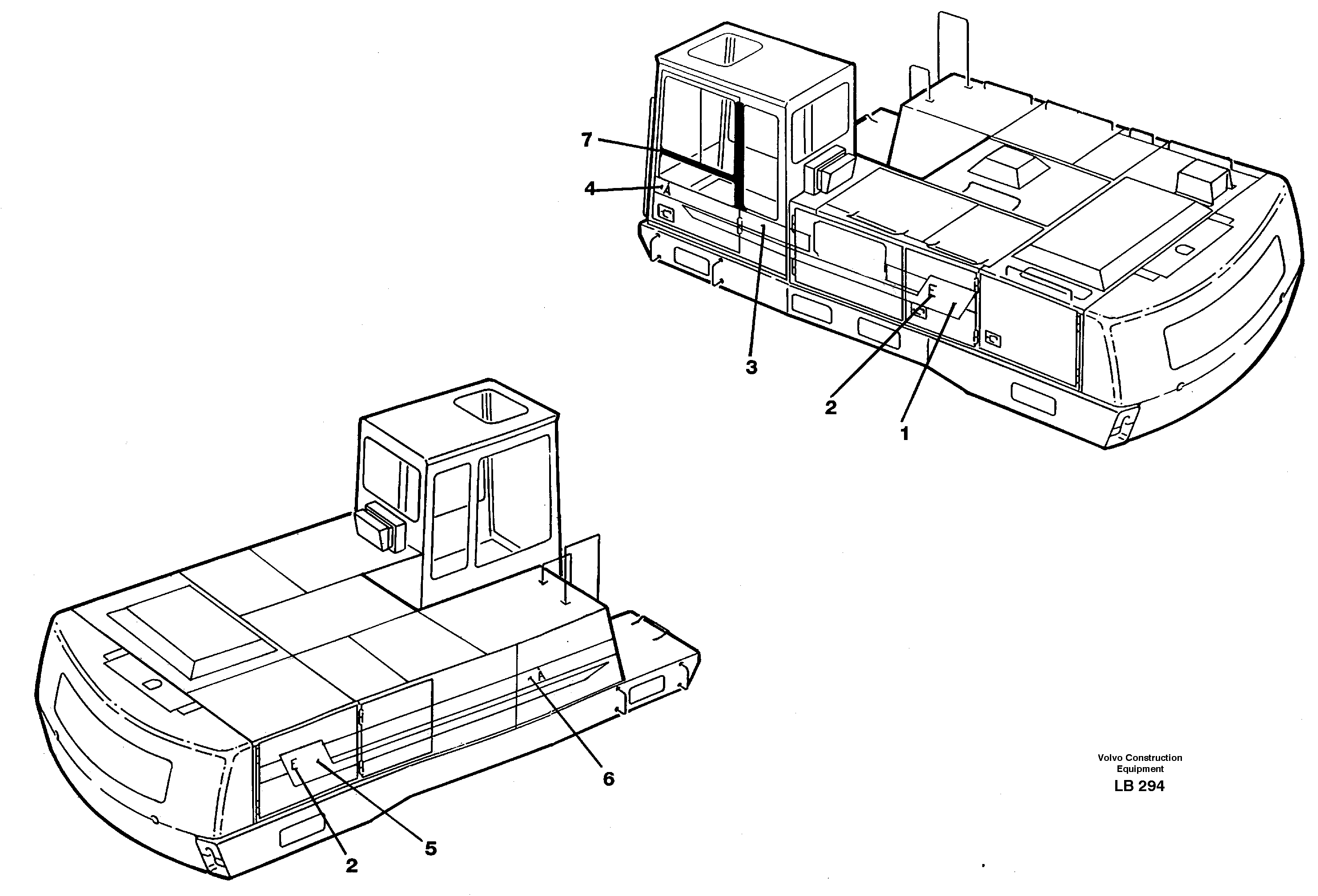 Схема запчастей Volvo EC450 - 28376 Stripes EC450 SER NO 1782-1909